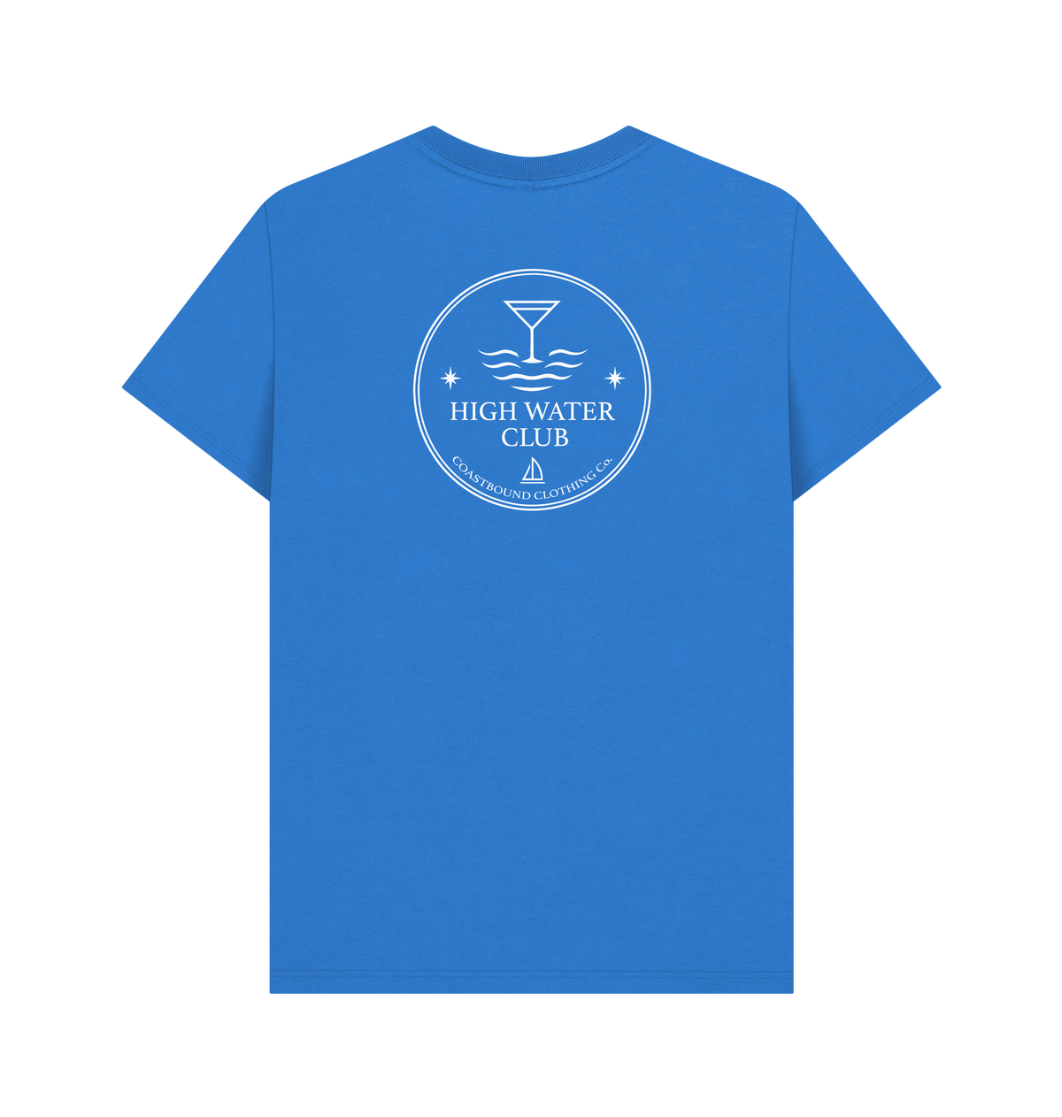 Bright Blue Printed T-shirt Back