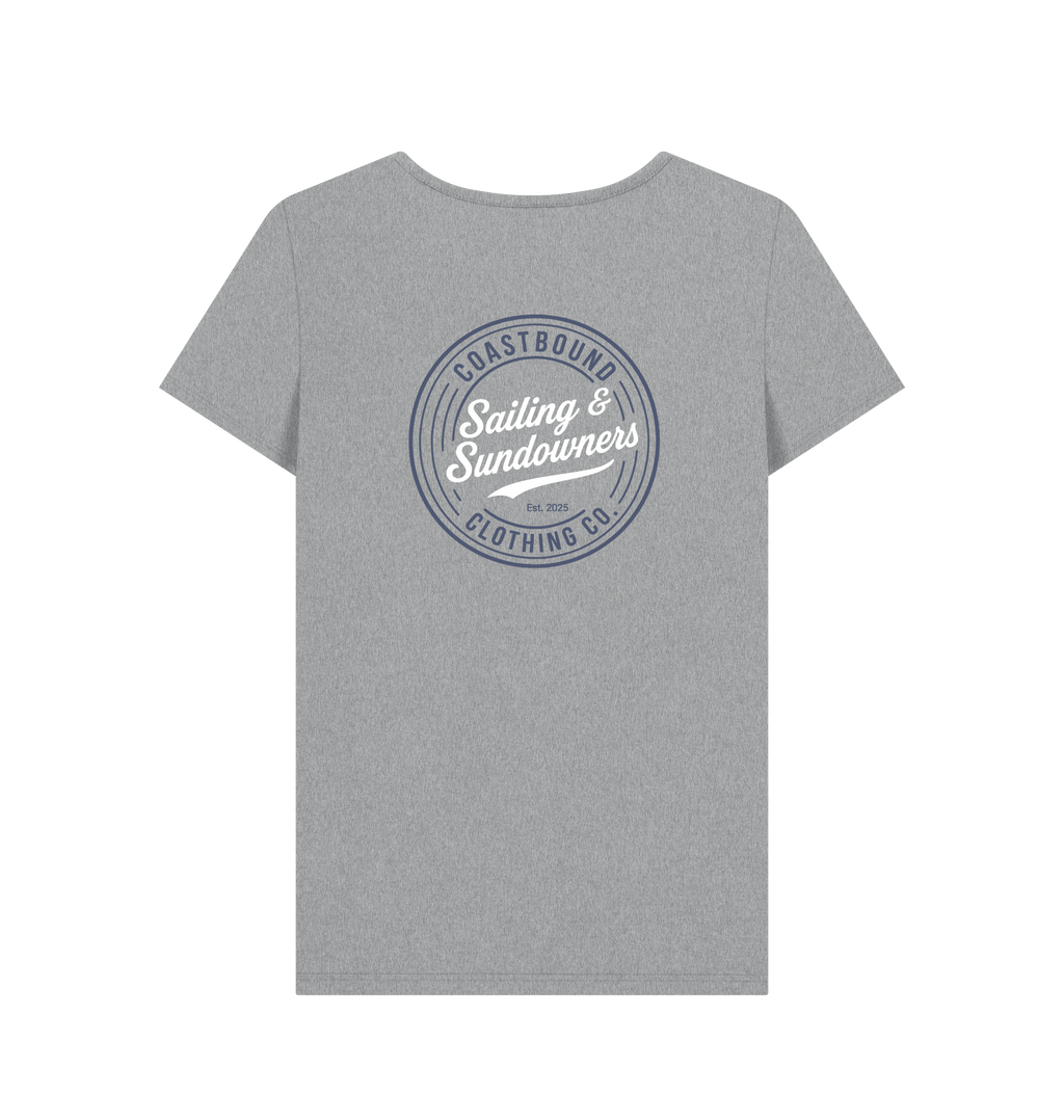Athletic Grey Printed T-shirt Back