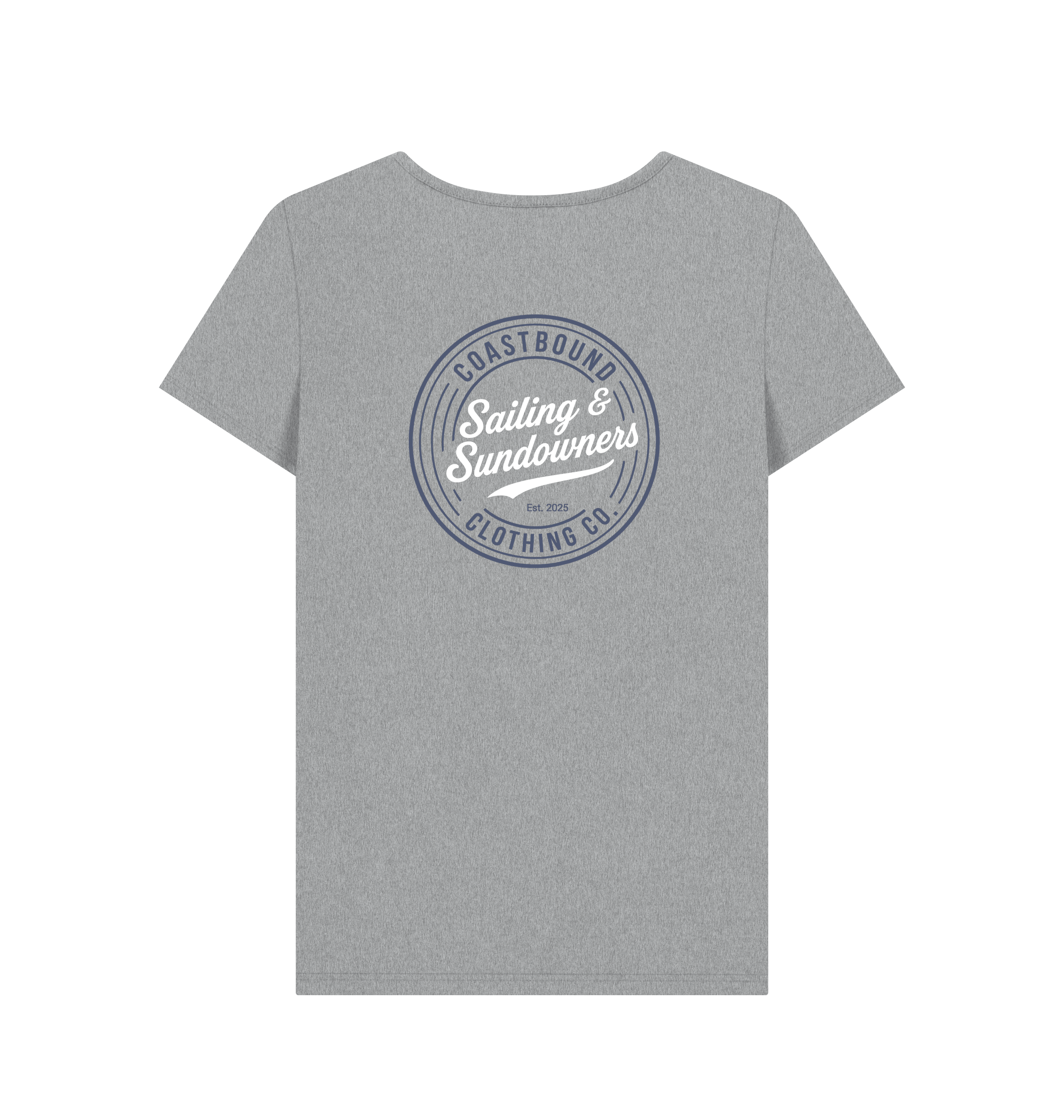 Athletic Grey Printed T-shirt Back