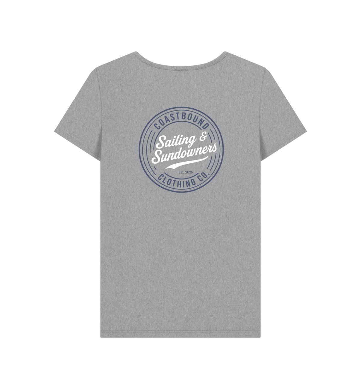 Athletic Grey Printed T-shirt Back