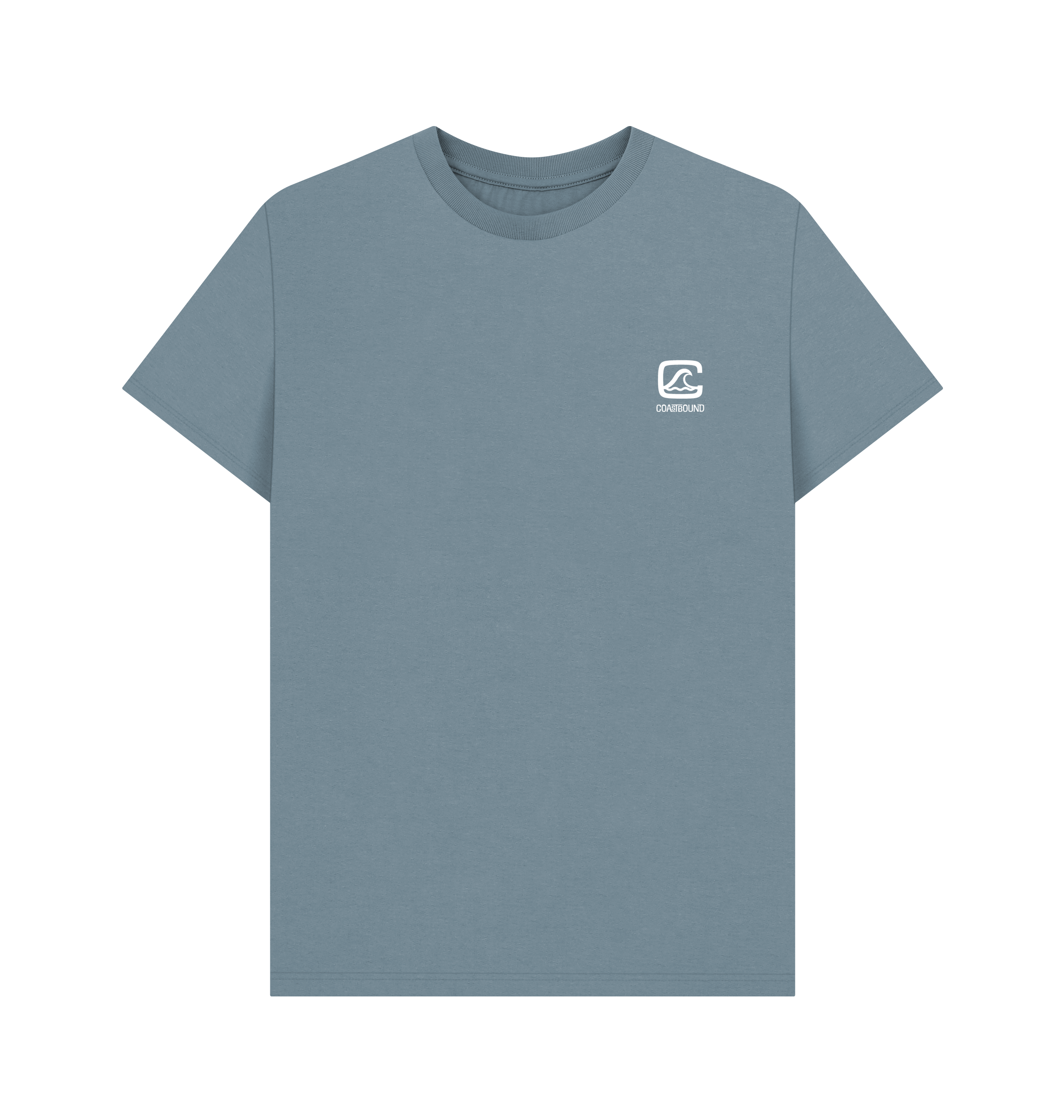 Stone Blue Printed T-shirt Front