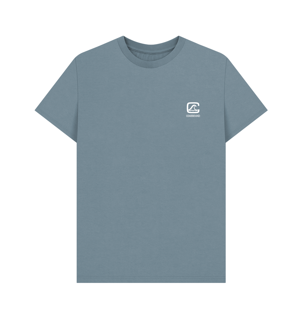 Stone Blue Printed T-shirt Front
