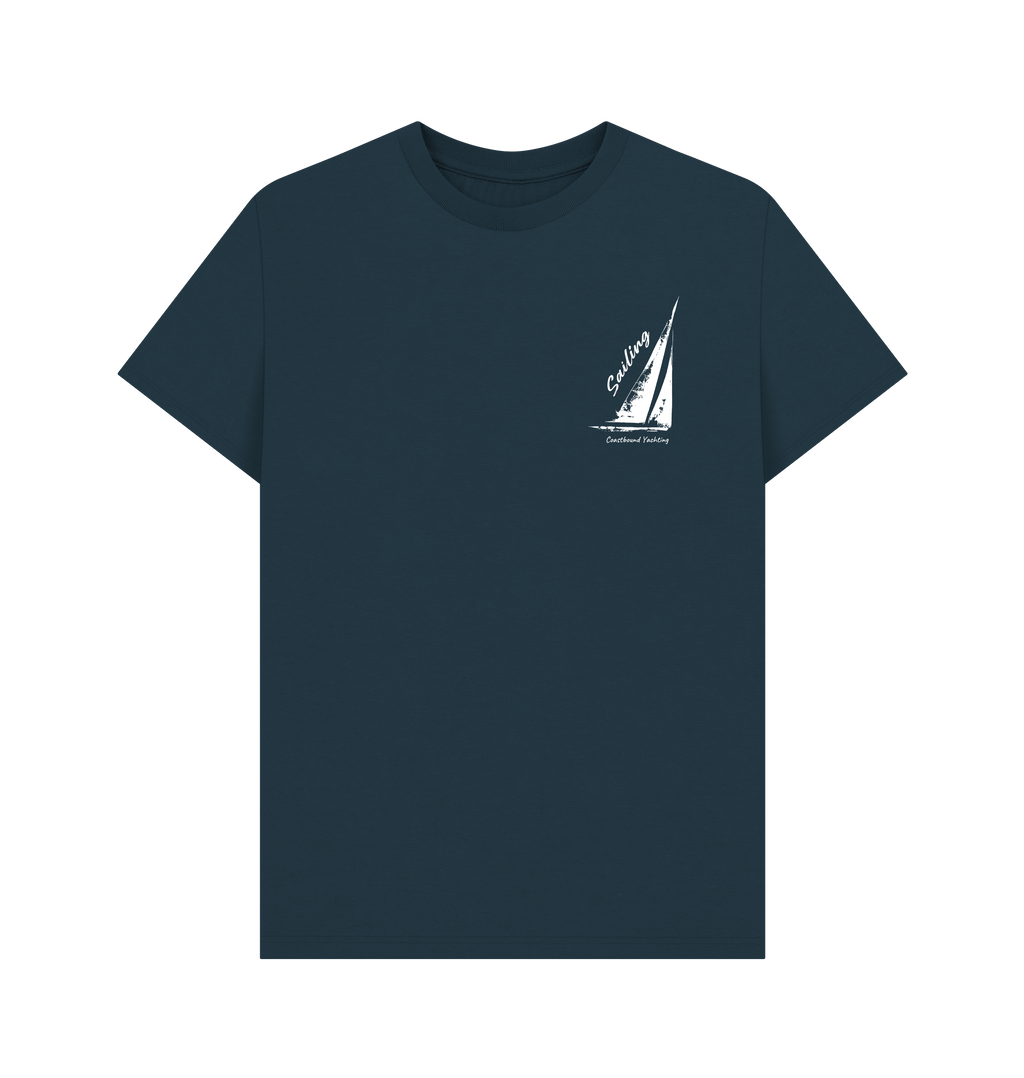 Denim Blue Printed T-shirt Front