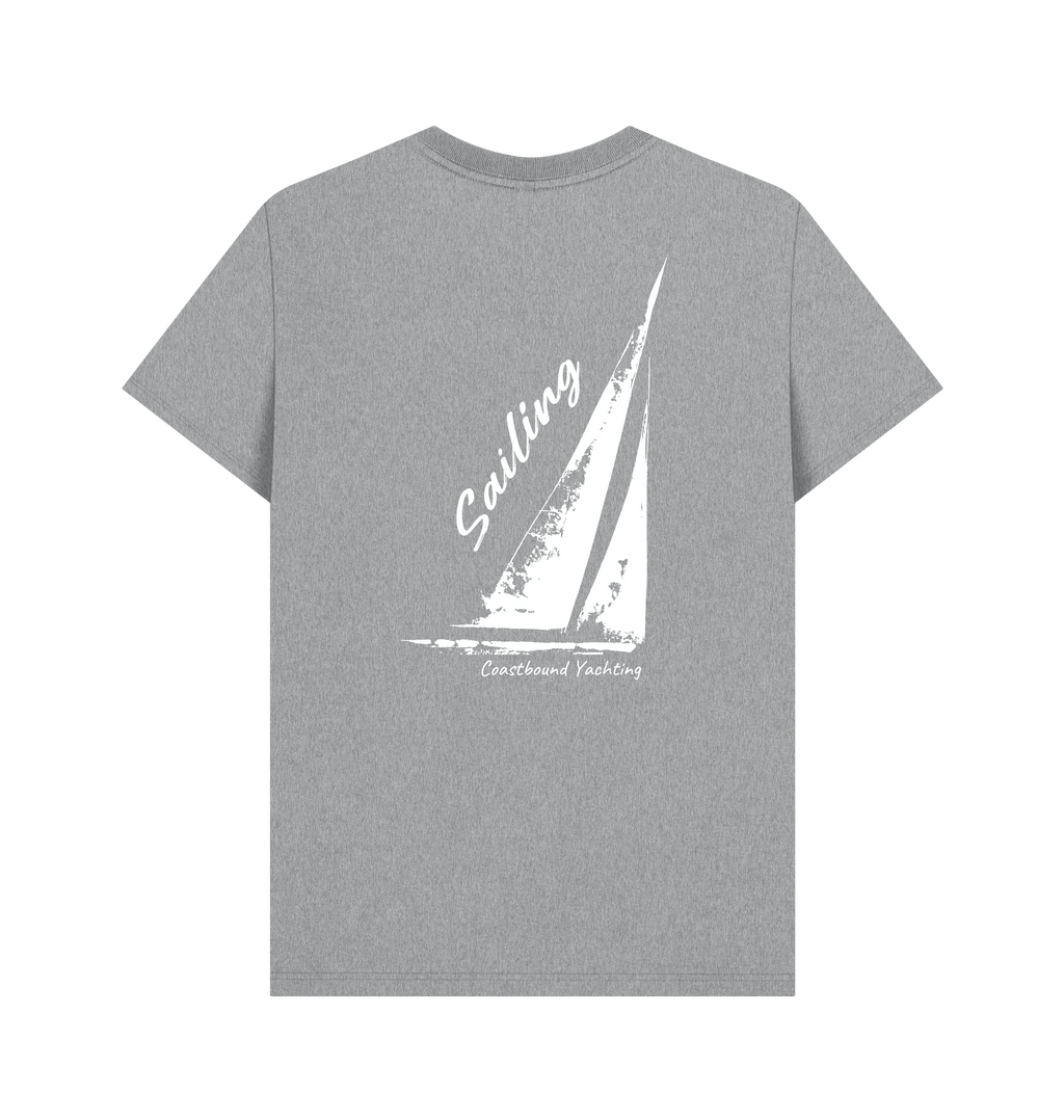 Athletic Grey Printed T-shirt Back