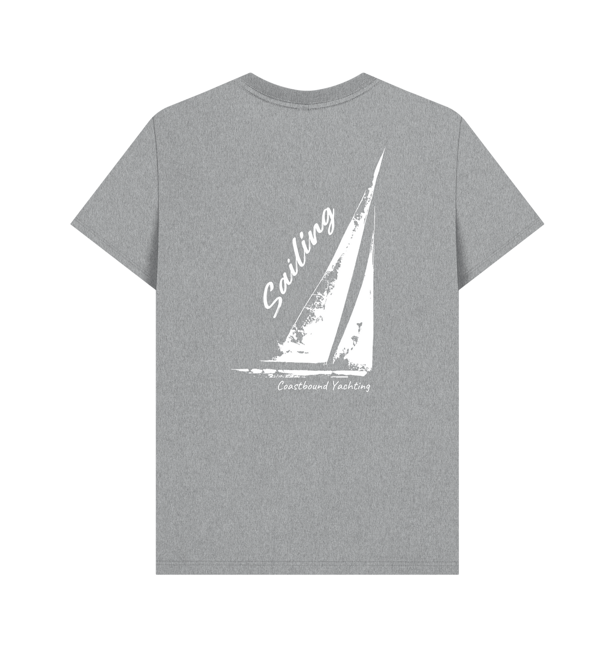 Athletic Grey Printed T-shirt Back
