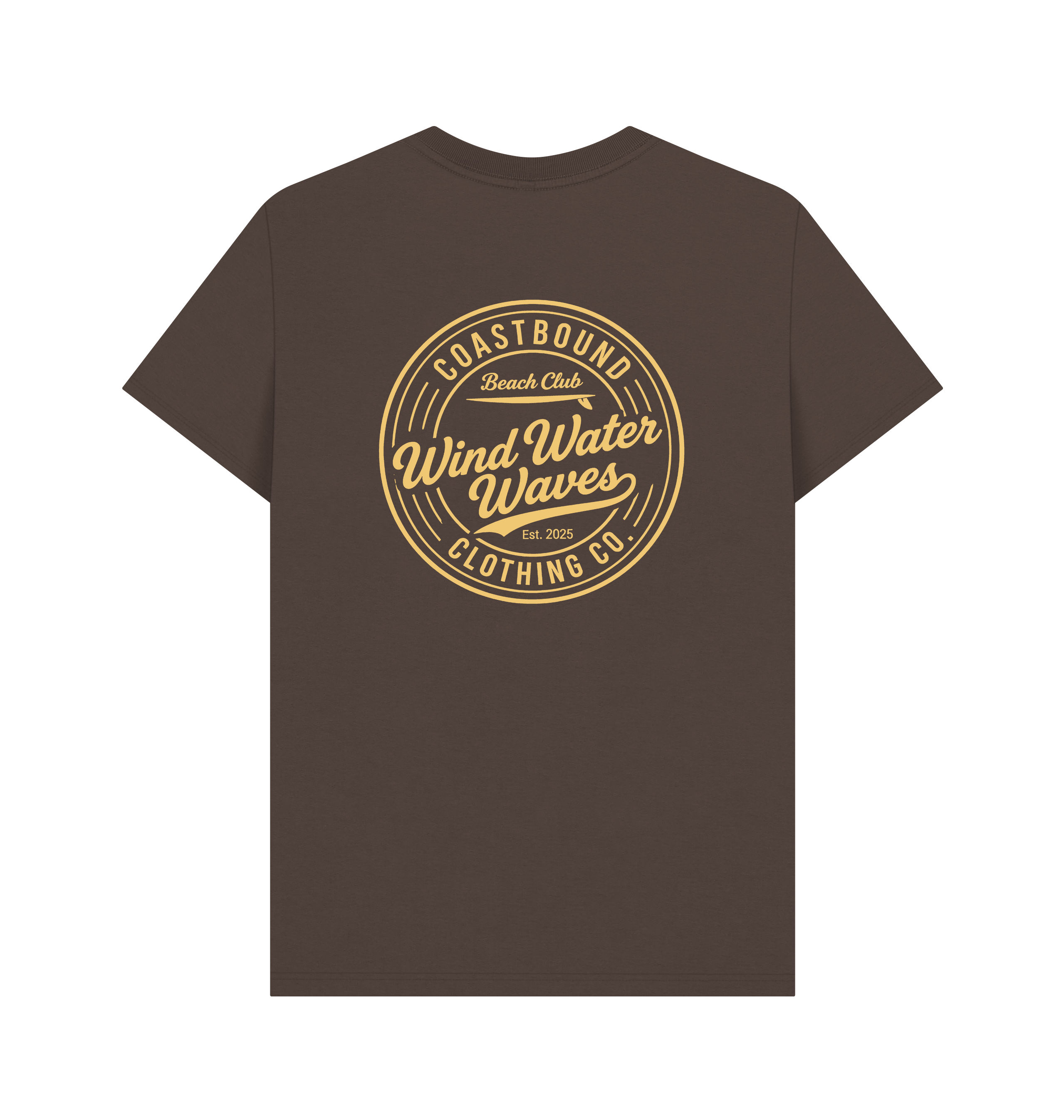 Chocolate Printed T-shirt Back