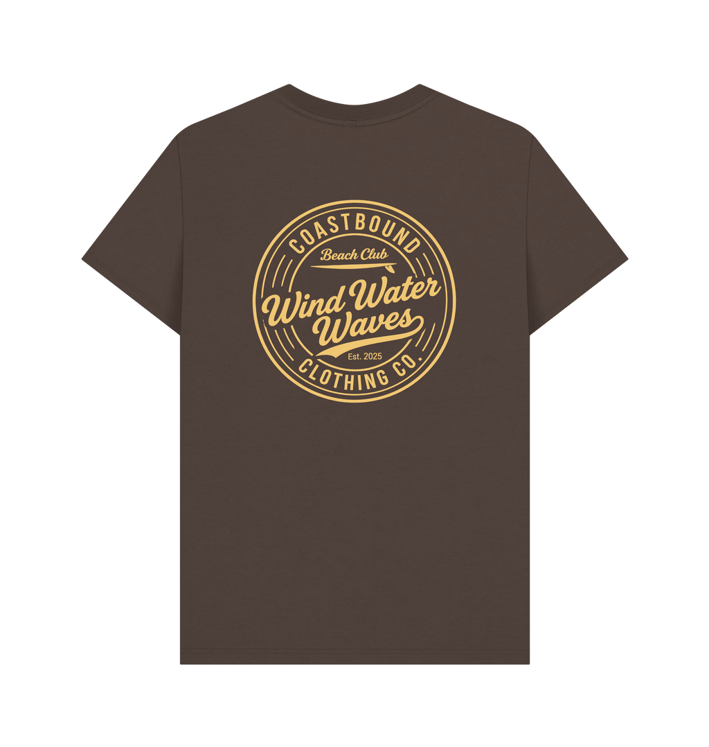 Chocolate Printed T-shirt Back