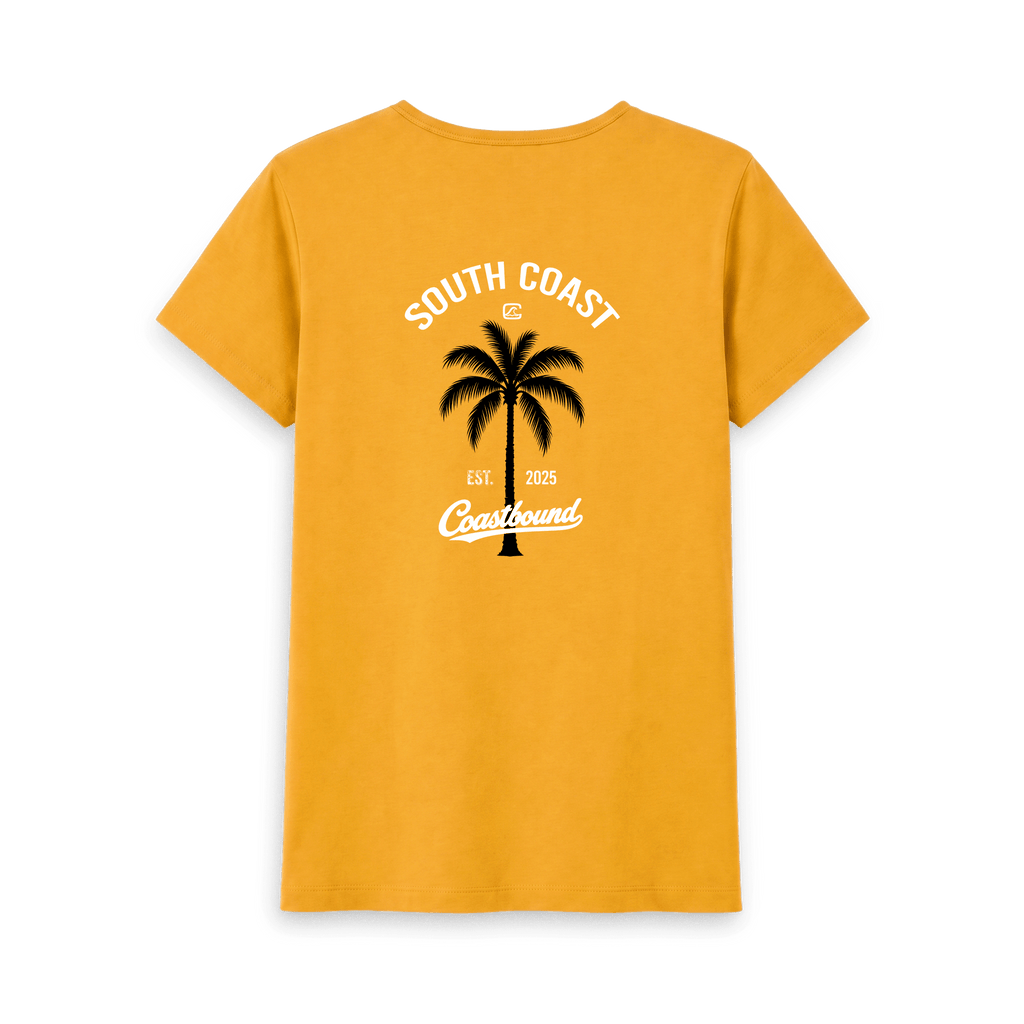 Mustard Printed T-shirt Back