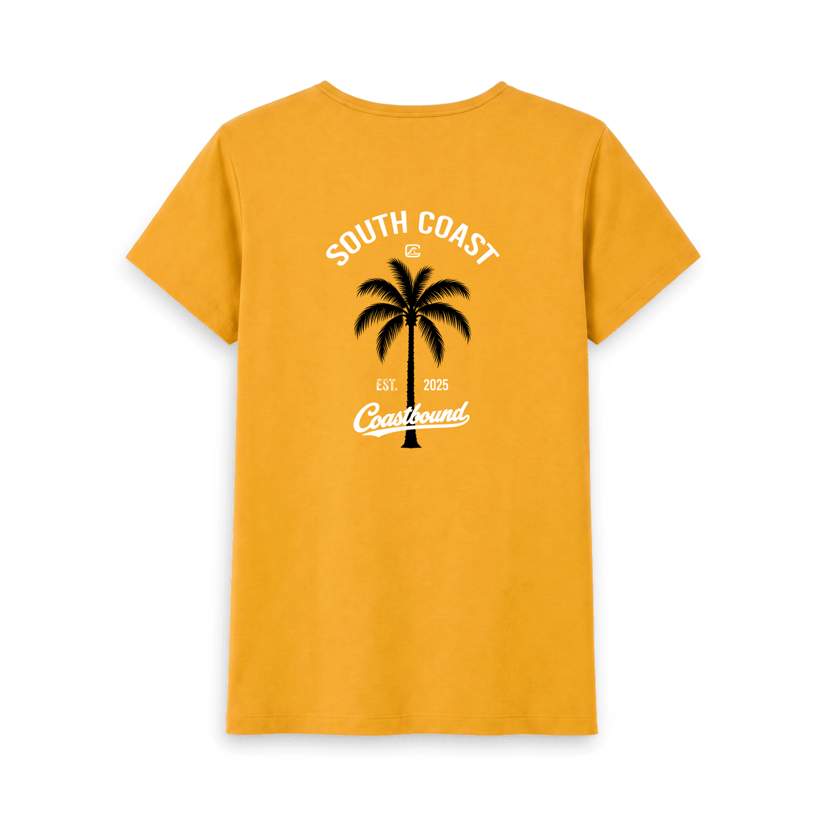 Mustard Printed T-shirt Back