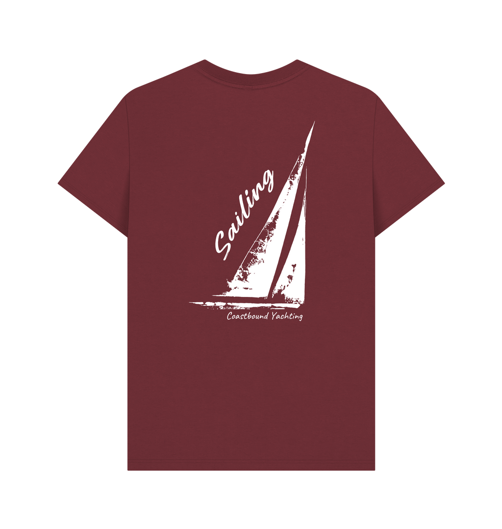 Red Wine Printed T-shirt Back