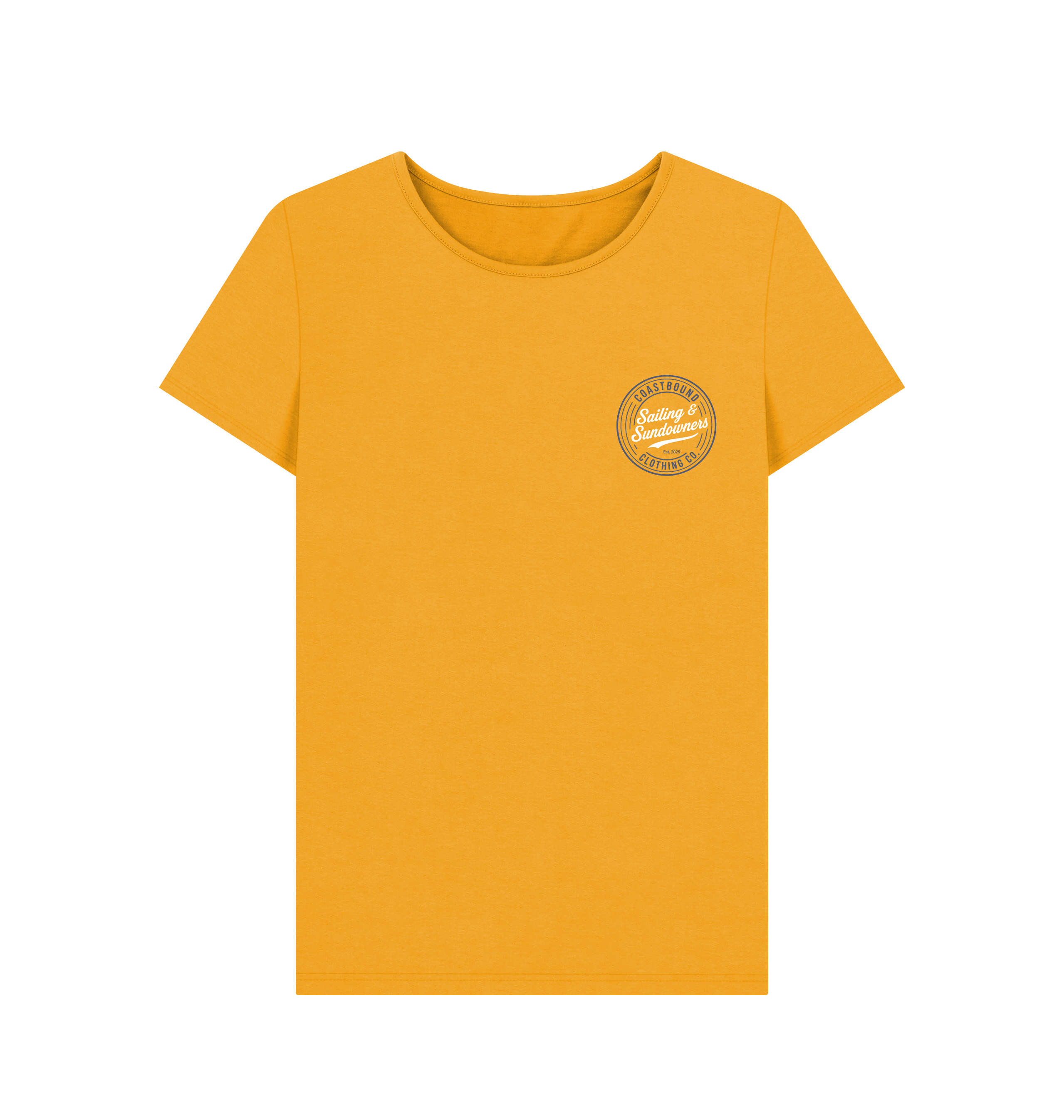 Mustard Printed T-shirt Front