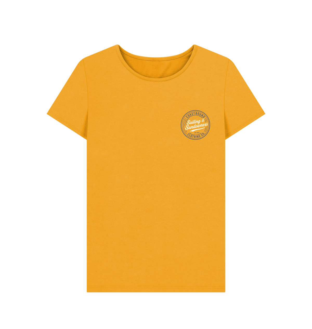 Mustard Printed T-shirt Front