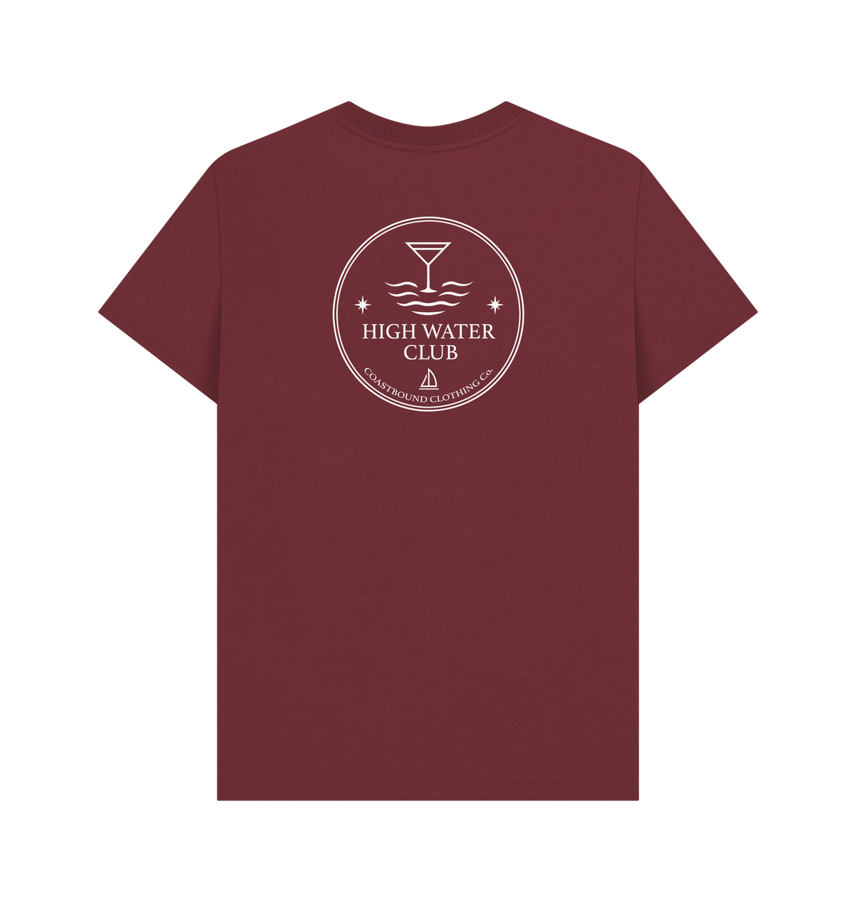 Red Wine Printed T-shirt Back