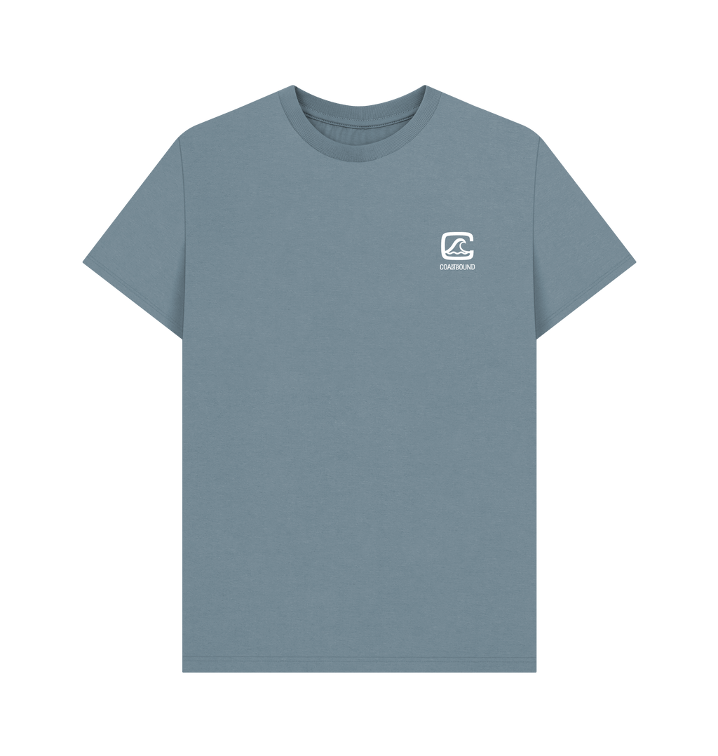 Stone Blue Printed T-shirt Front