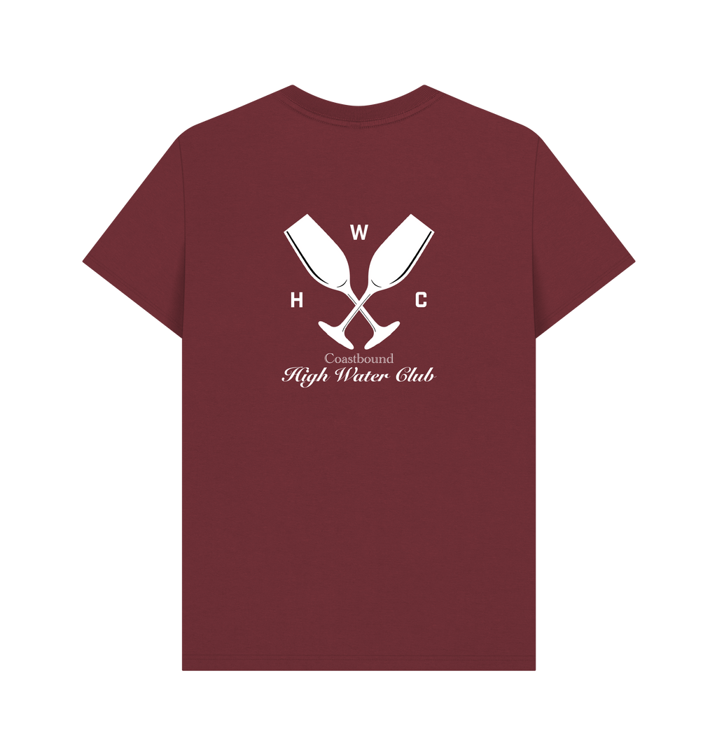 Red Wine Printed T-shirt Back