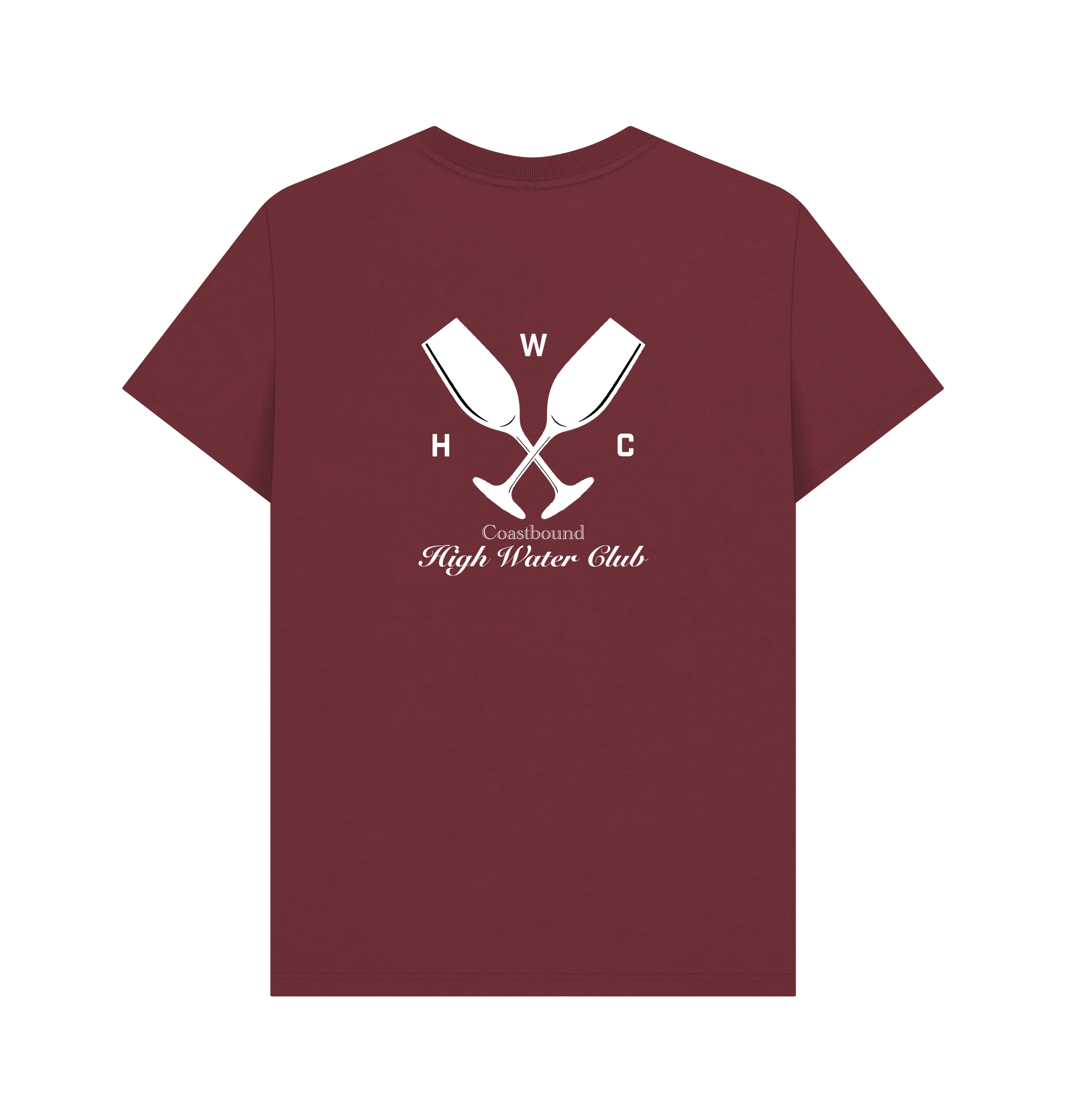 Red Wine Printed T-shirt Back