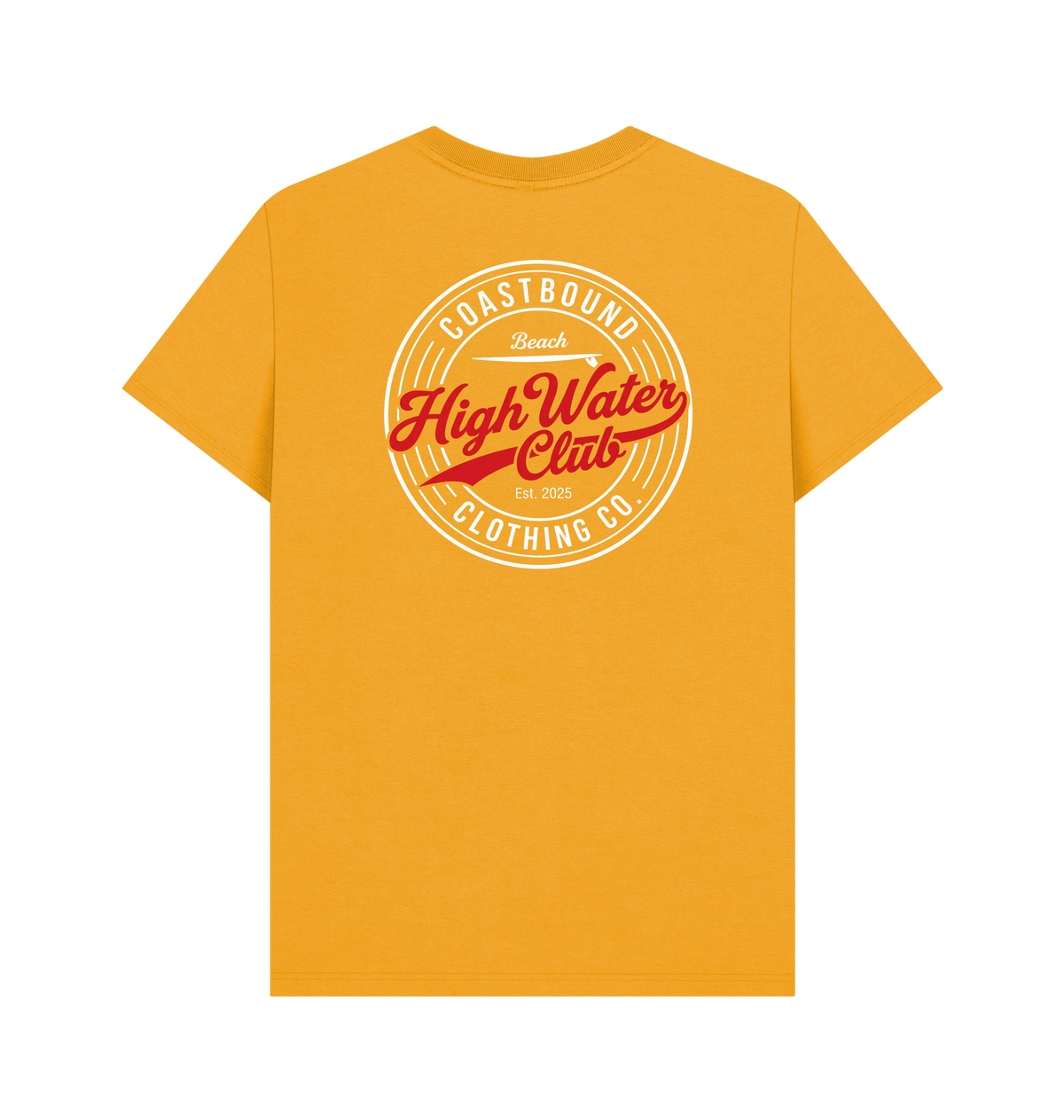 Mustard Printed T-shirt Back