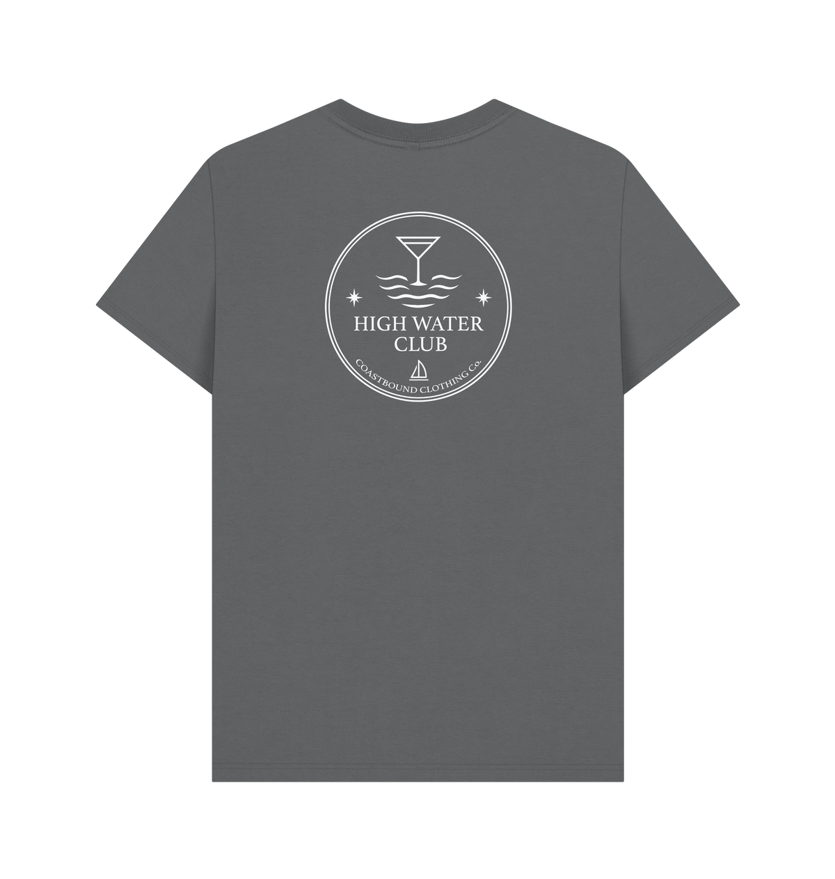 Slate Grey Printed T-shirt Back