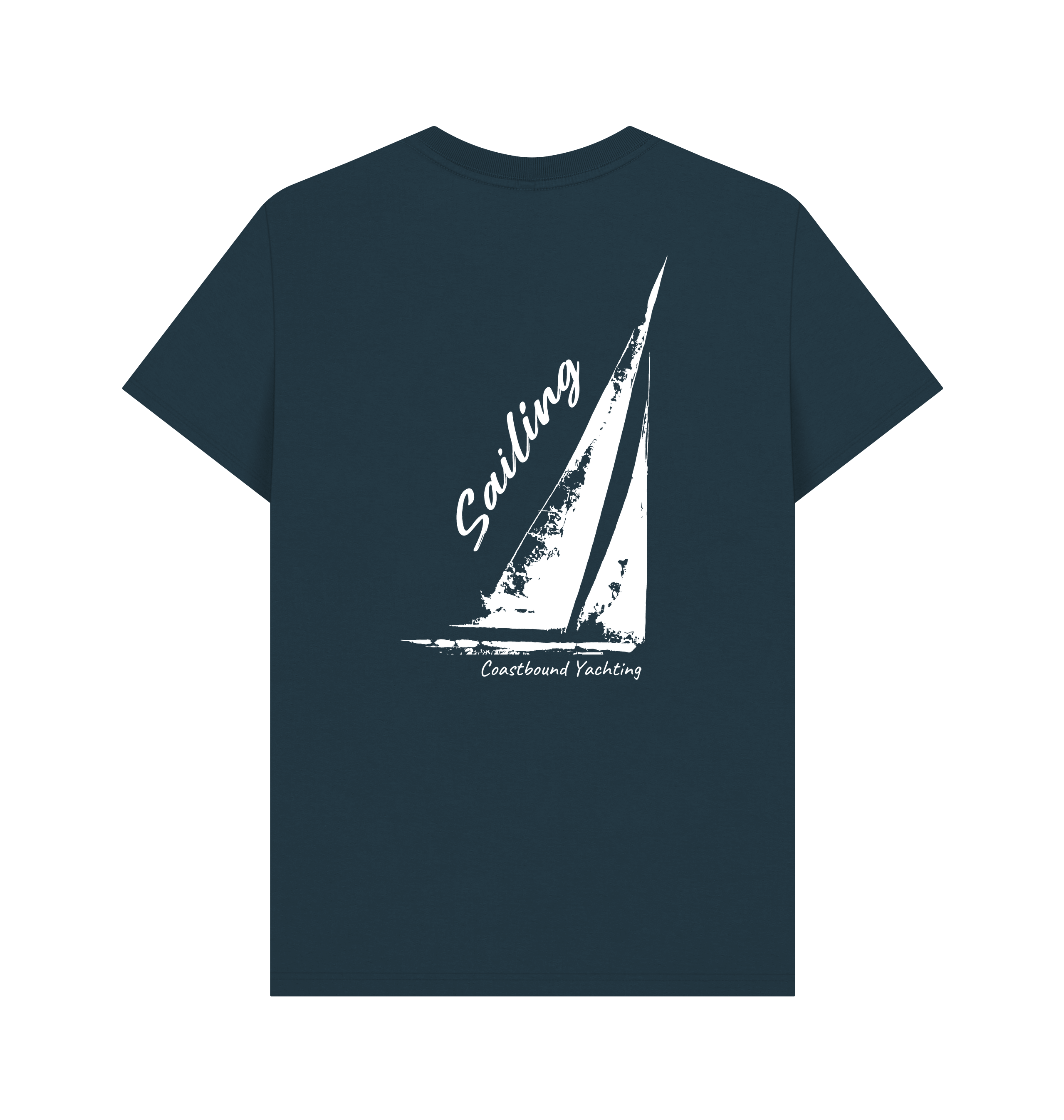 Denim Blue Printed T-shirt Back