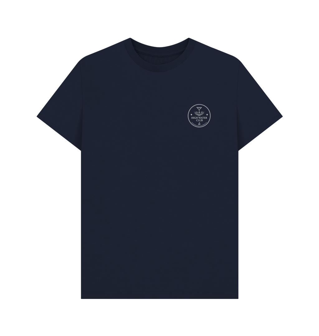 Navy Blue Printed T-shirt Front
