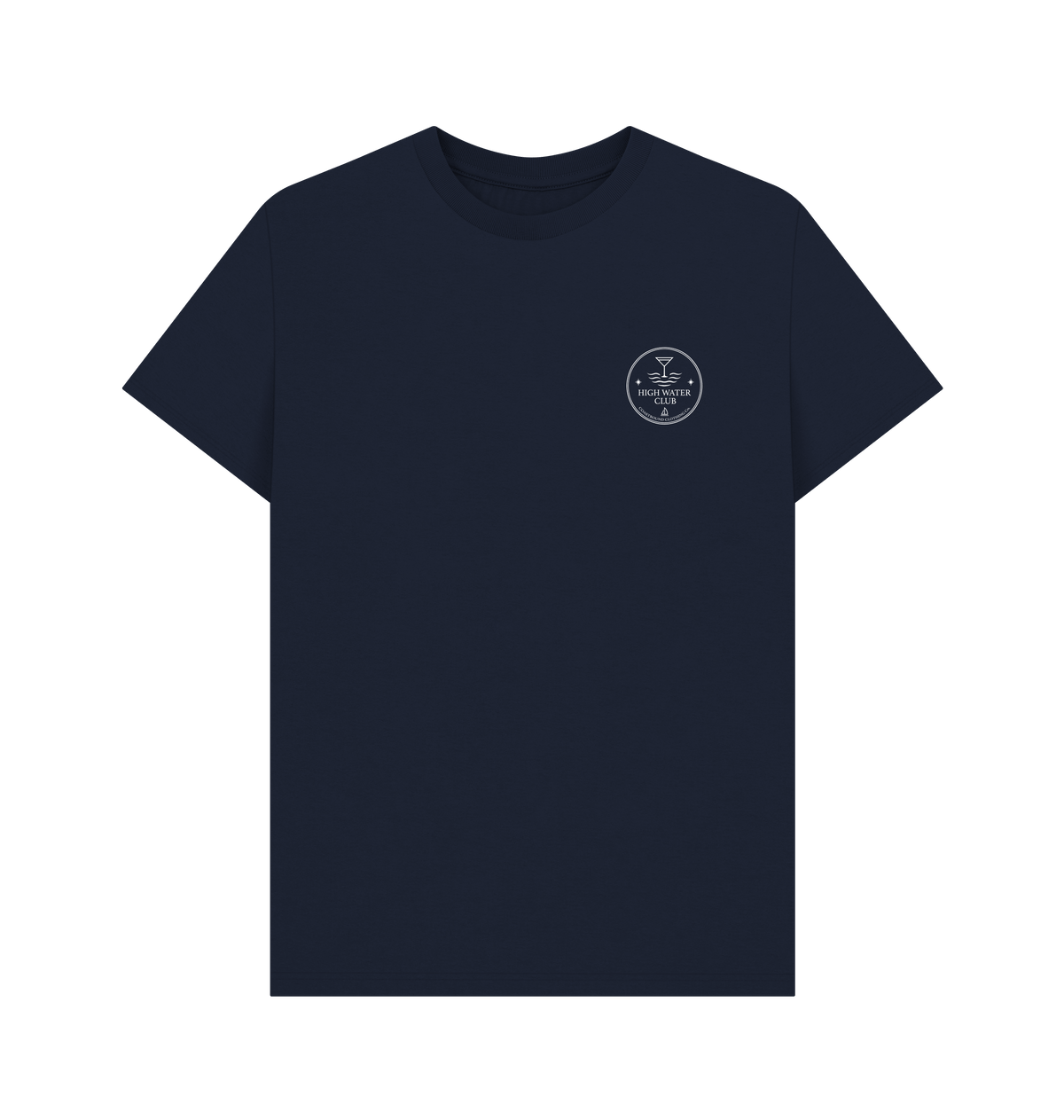 Navy Blue Printed T-shirt Front