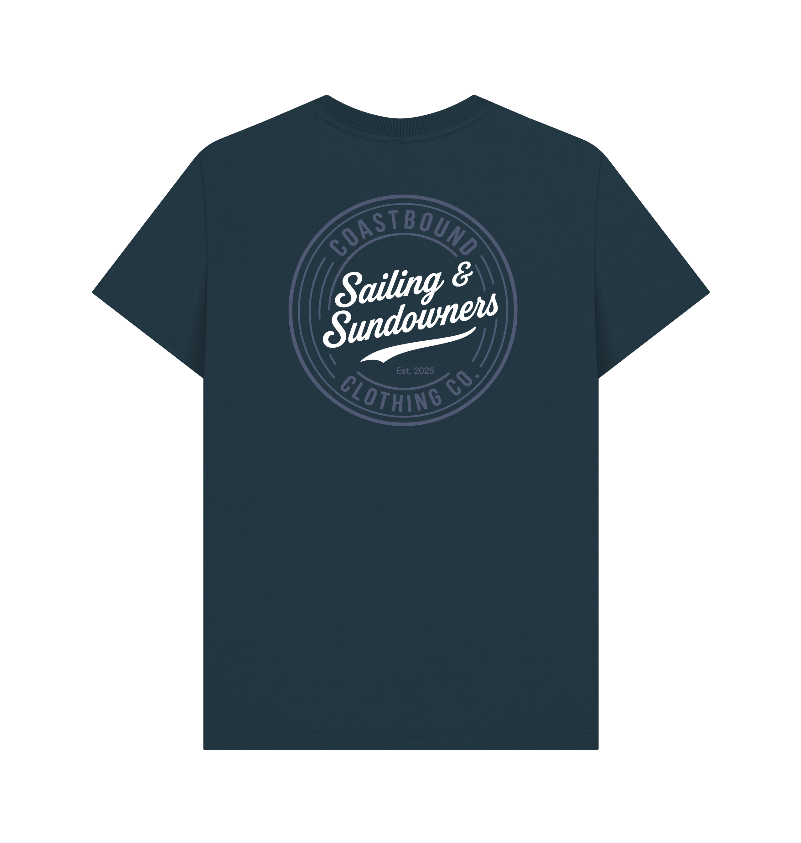 Denim Blue Printed T-shirt Back