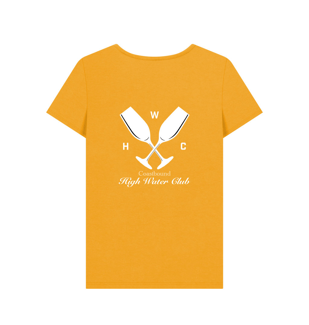 Mustard Printed T-shirt Back