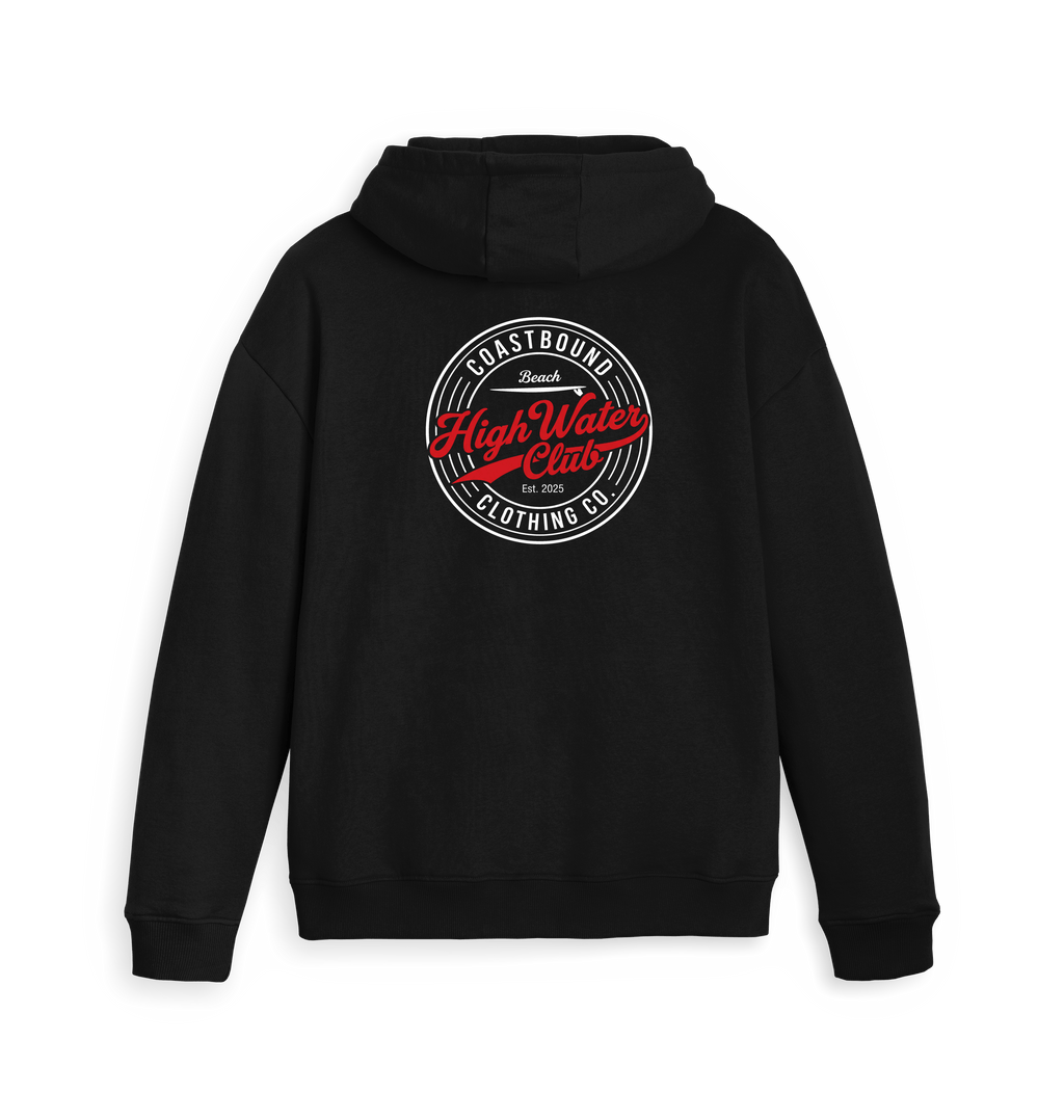 Black Zip hoody Back