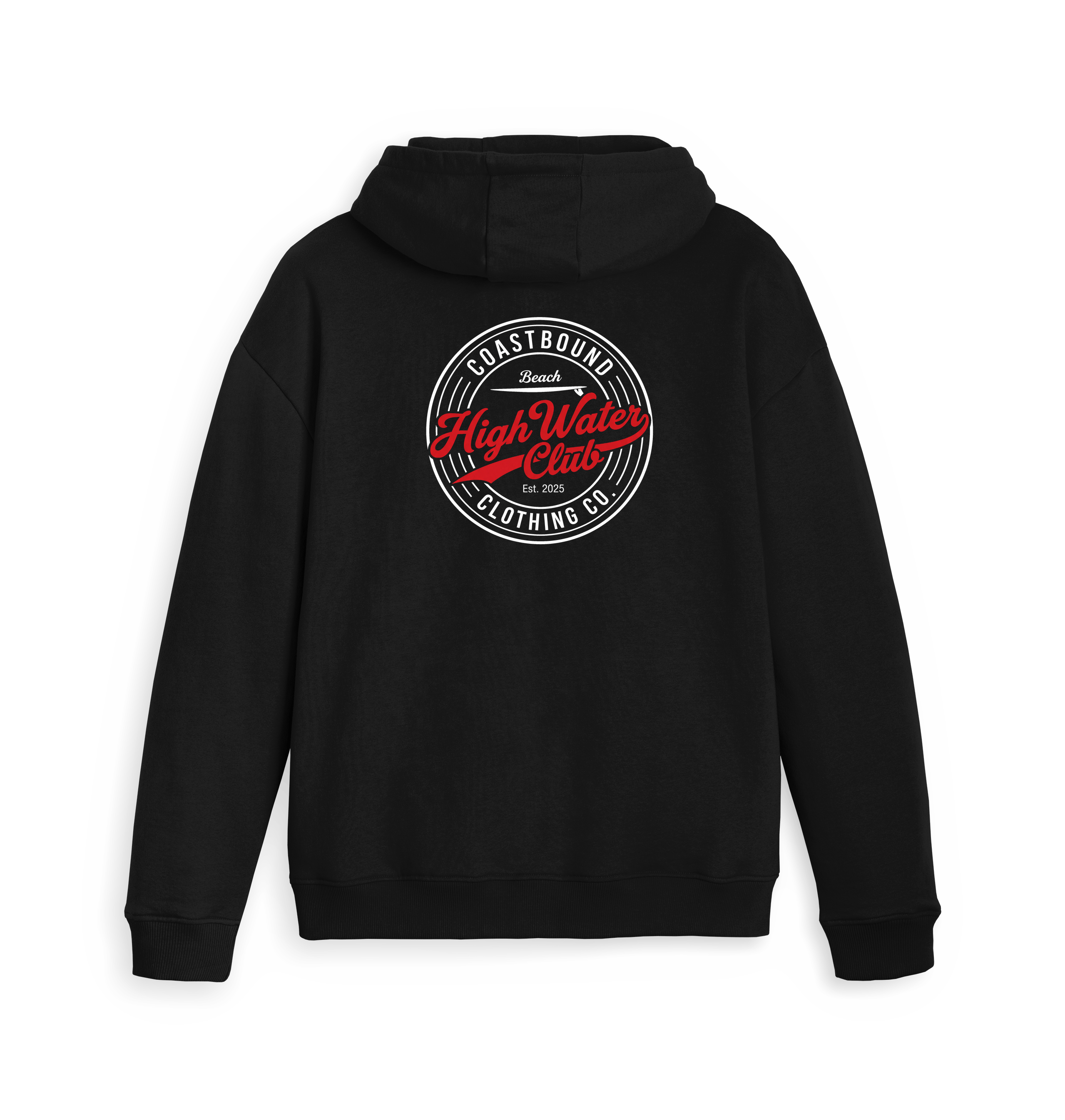 Black Zip hoody Back