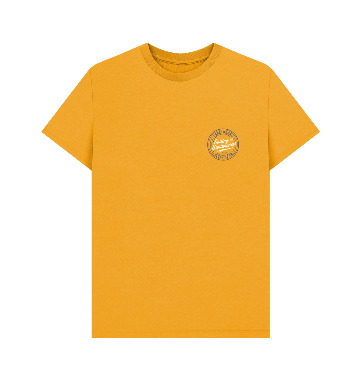 Mustard Printed T-shirt Front