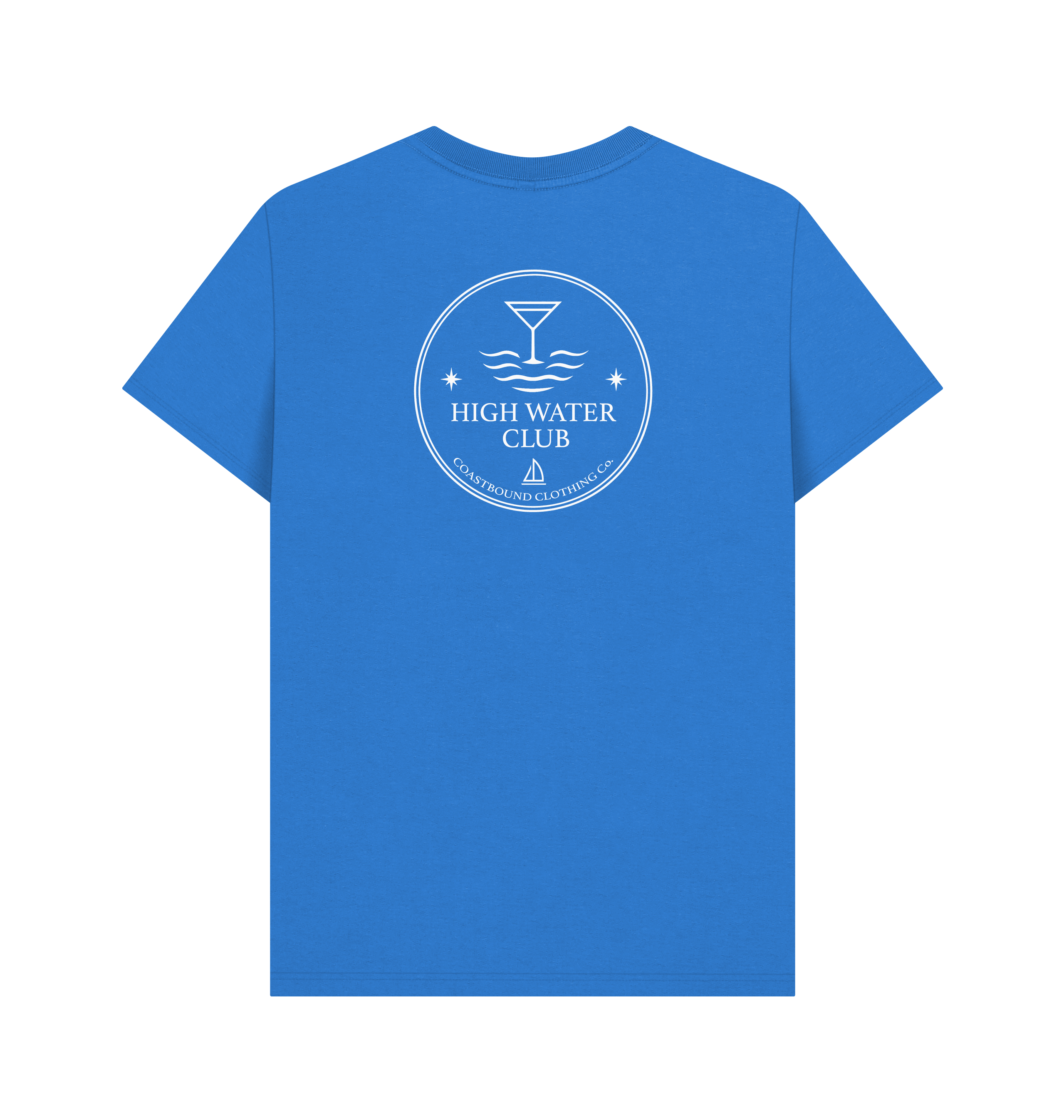 Bright Blue Printed T-shirt Back