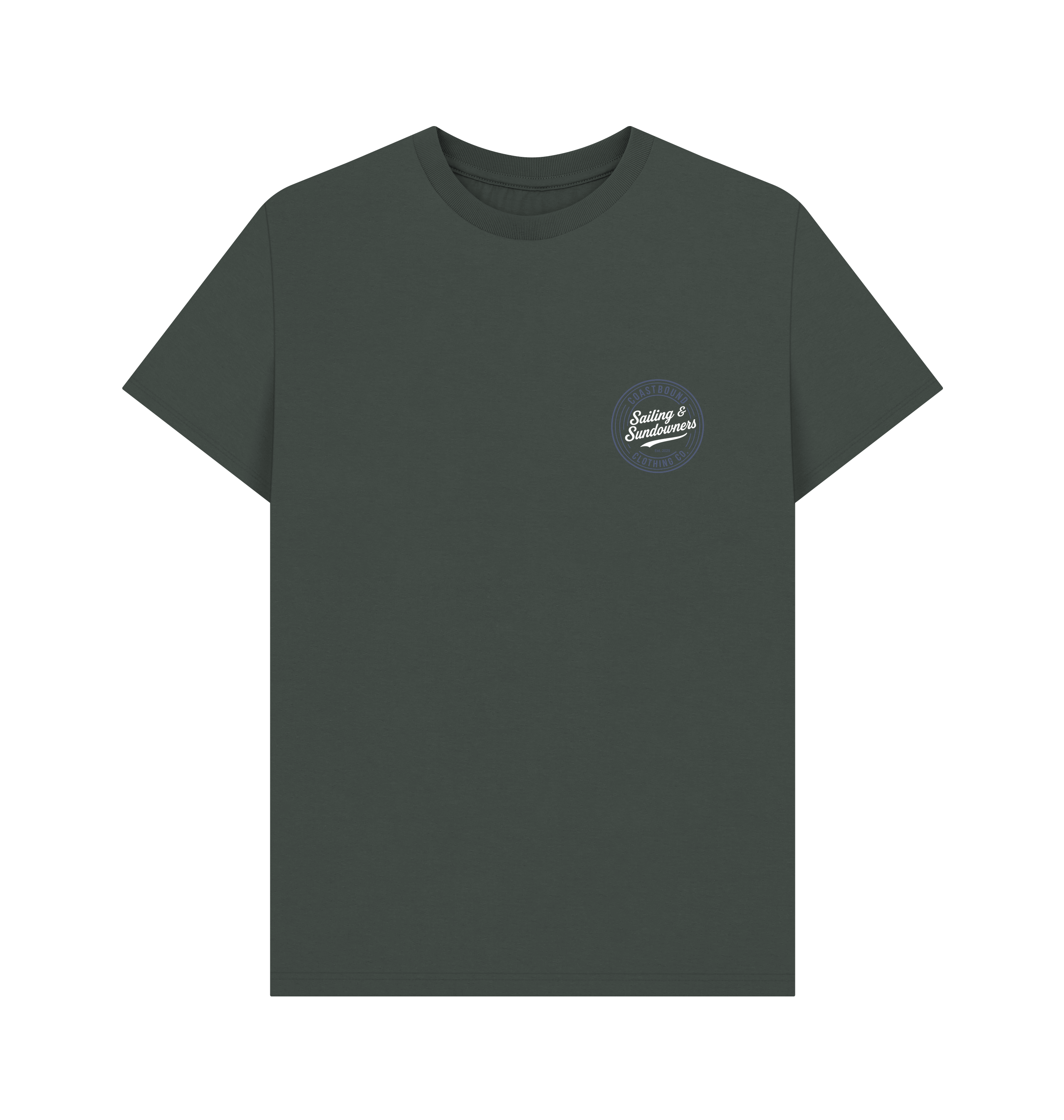 Dark Grey Printed T-shirt Front