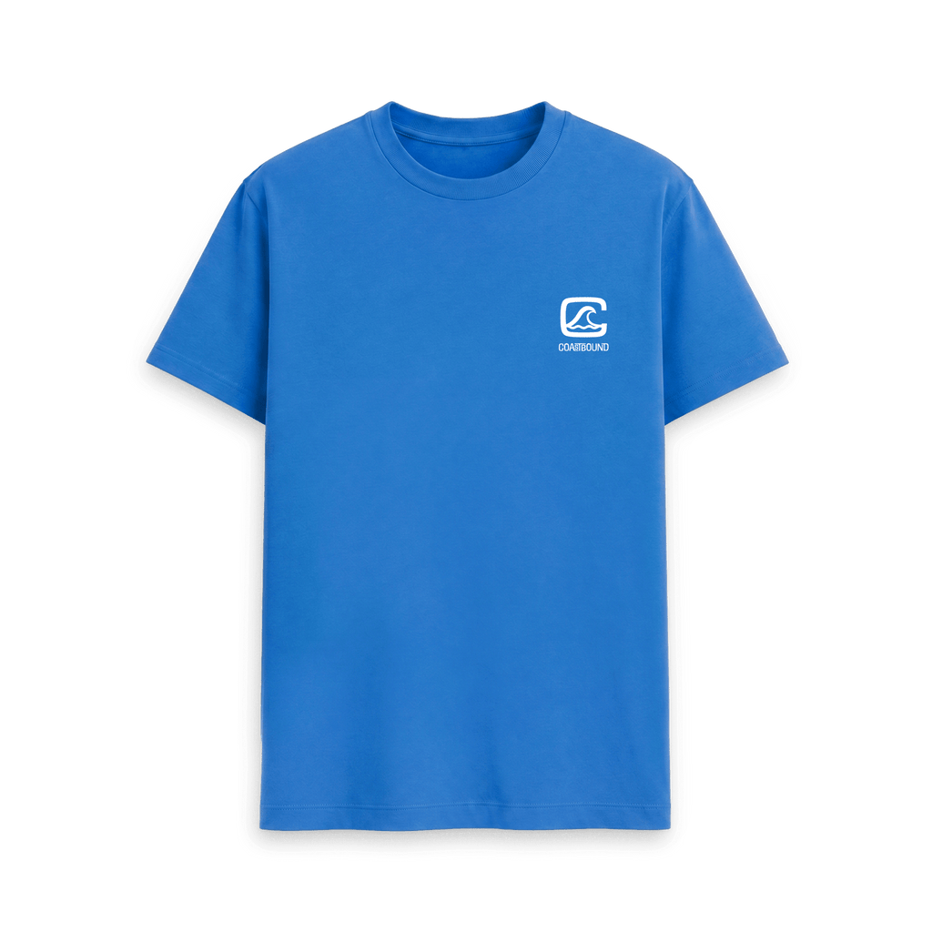Bright Blue Printed T-shirt Front