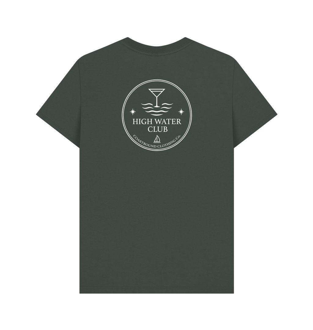 Dark Grey Printed T-shirt Back