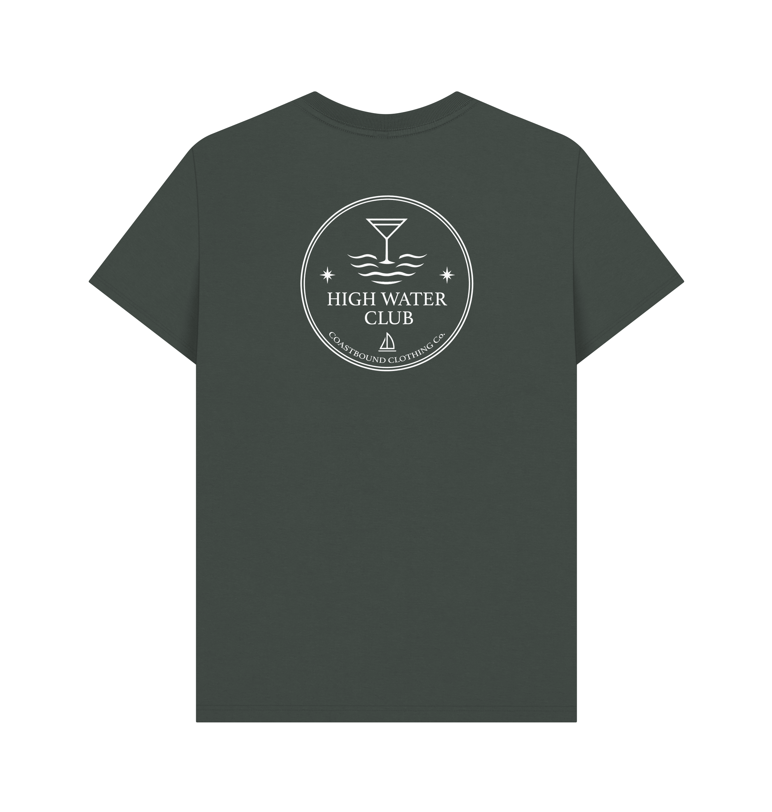 Dark Grey Printed T-shirt Back