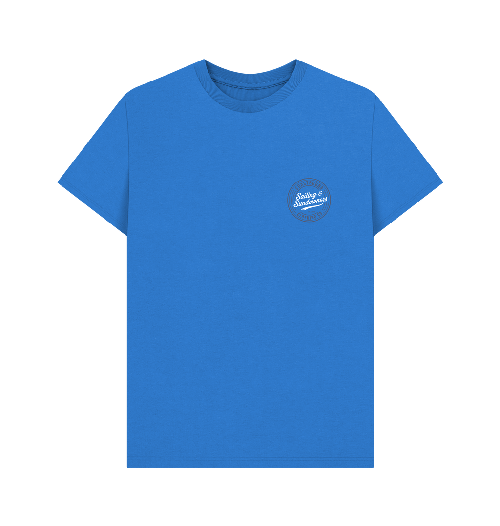 Bright Blue Printed T-shirt Front