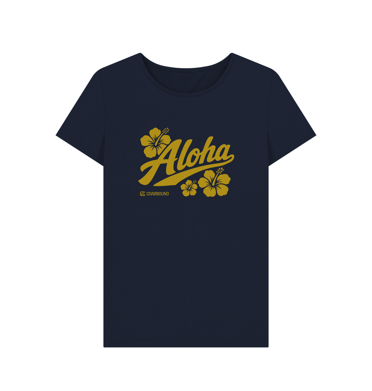 Navy Blue Printed T-shirt Front