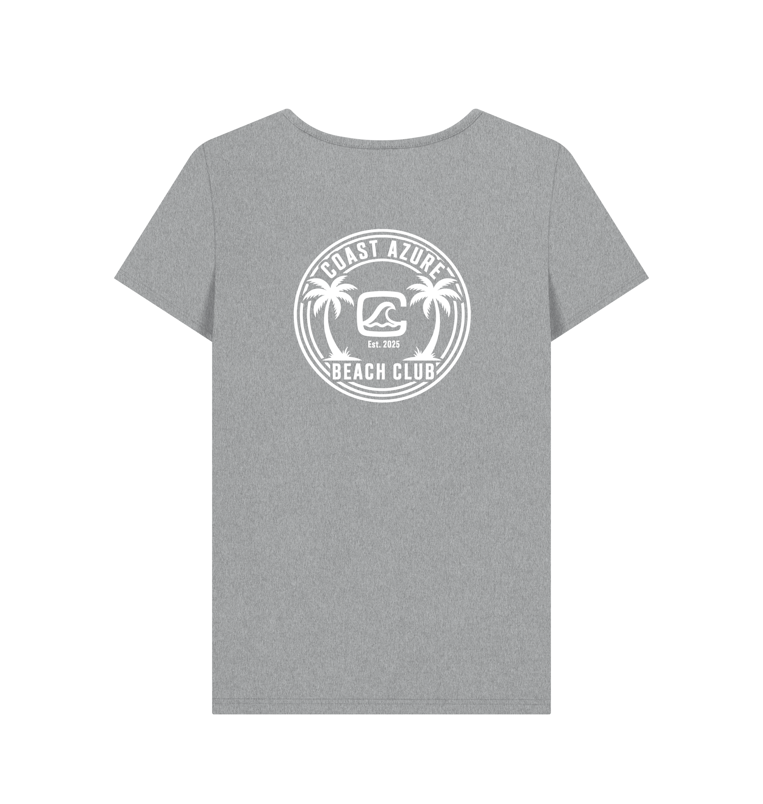Athletic Grey Printed T-shirt Back
