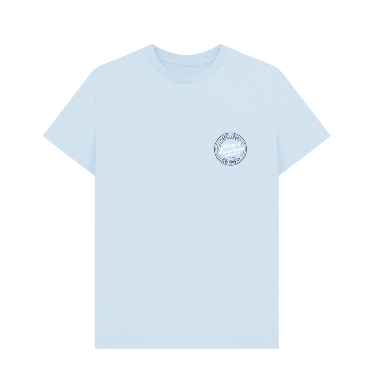 Sky Blue Printed T-shirt Front