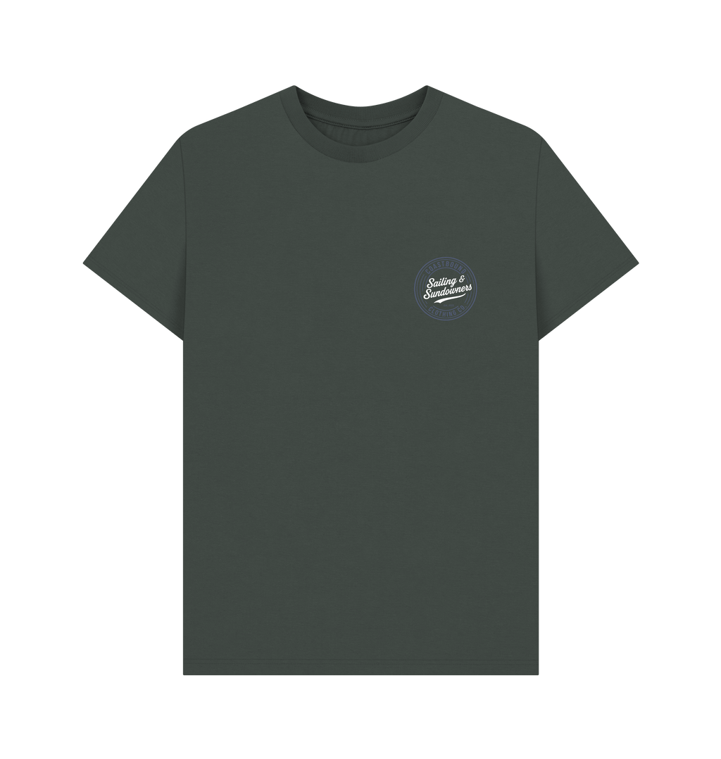 Dark Grey Printed T-shirt Front