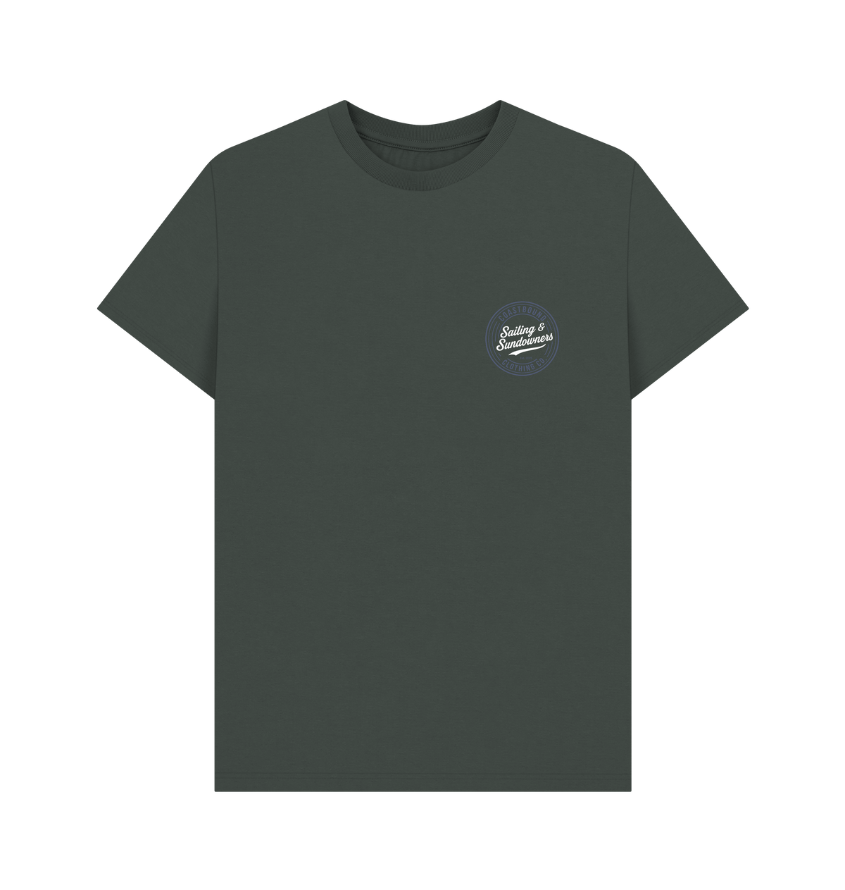 Dark Grey Printed T-shirt Front