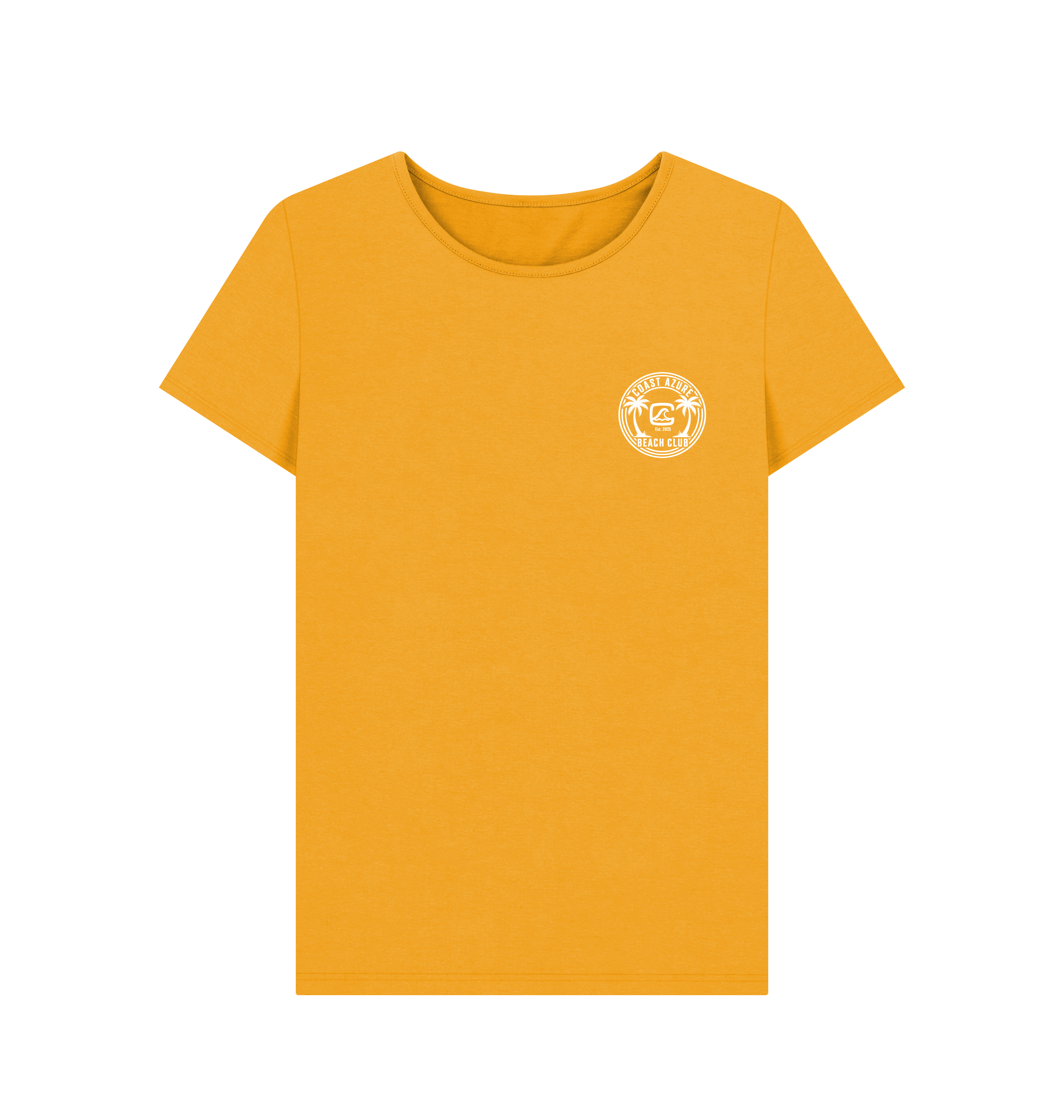 Mustard Printed T-shirt Front