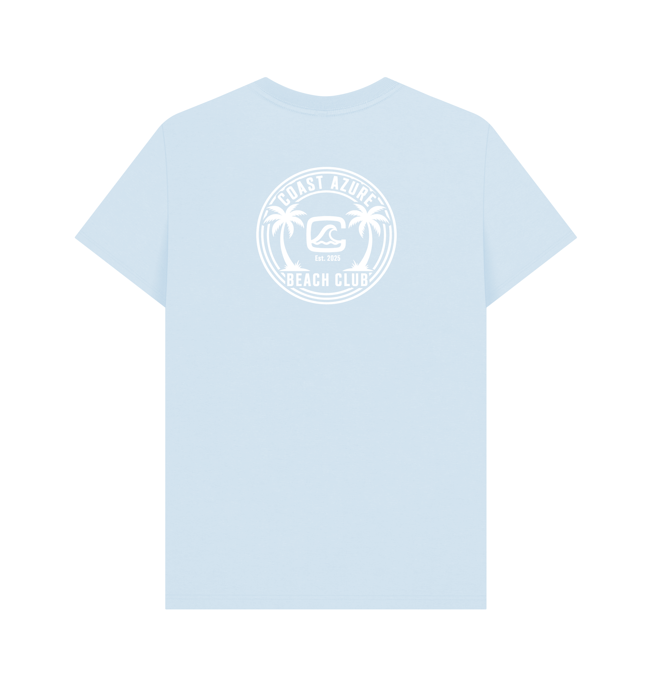 Sky Blue Printed T-shirt Back