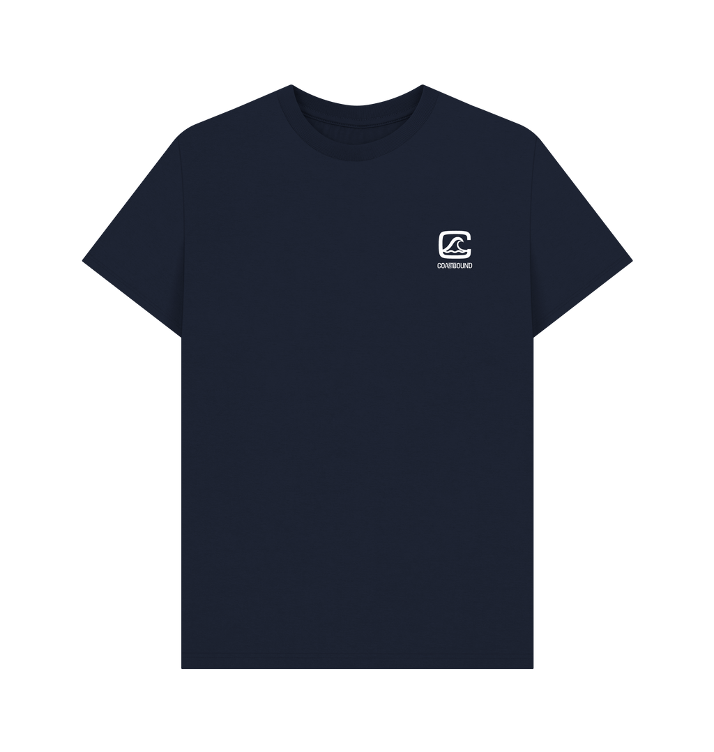 Navy Blue Printed T-shirt Front