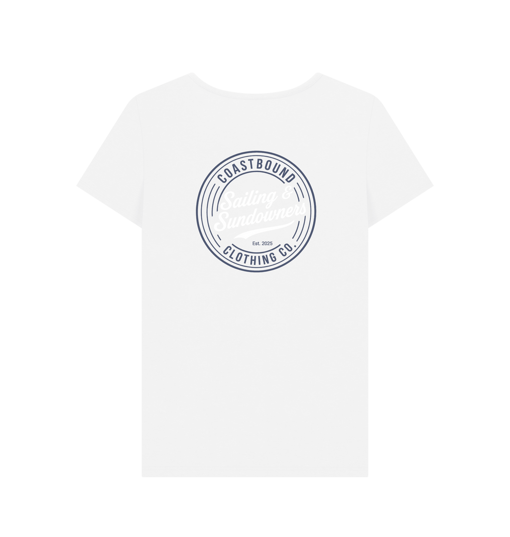 White Printed T-shirt Back