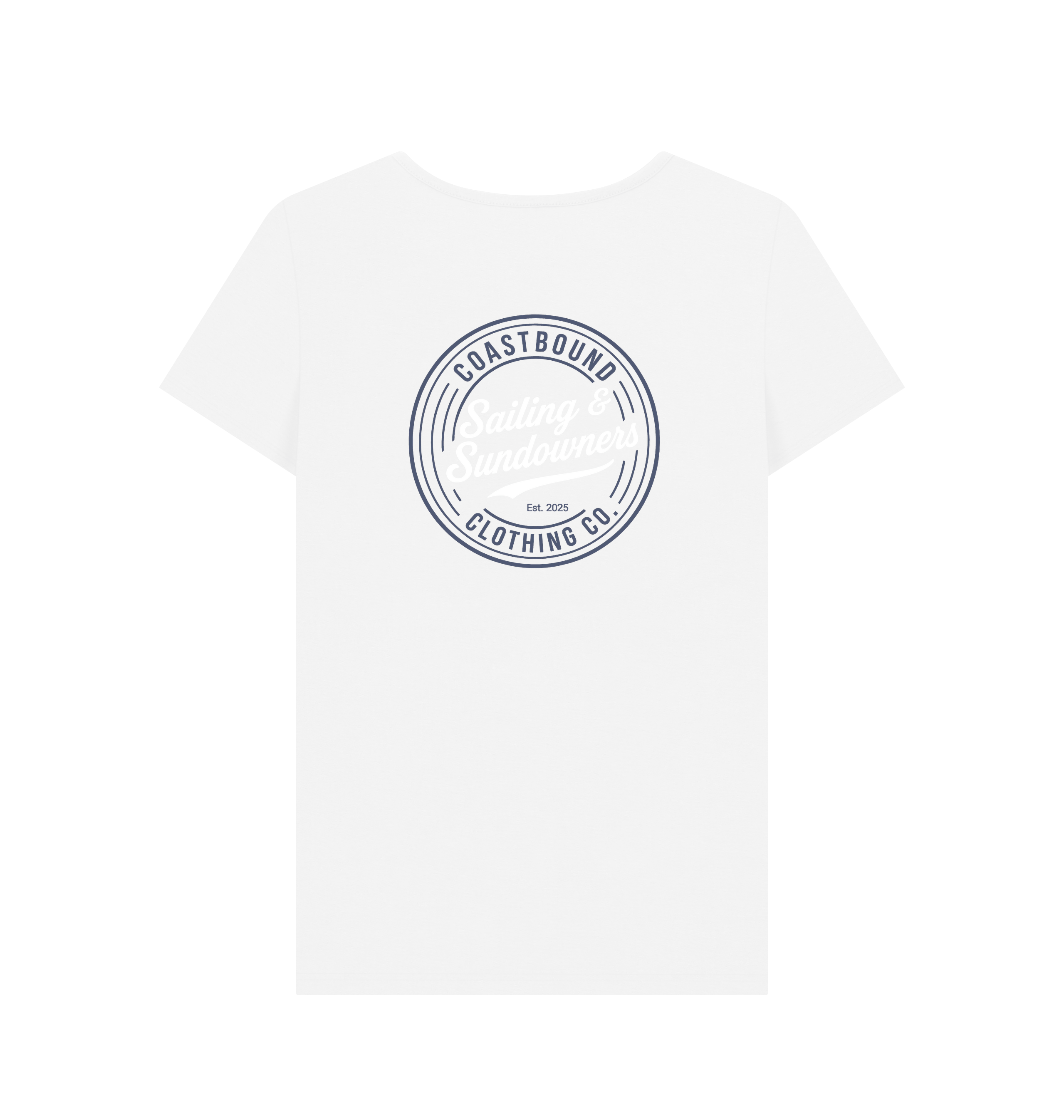 White Printed T-shirt Back