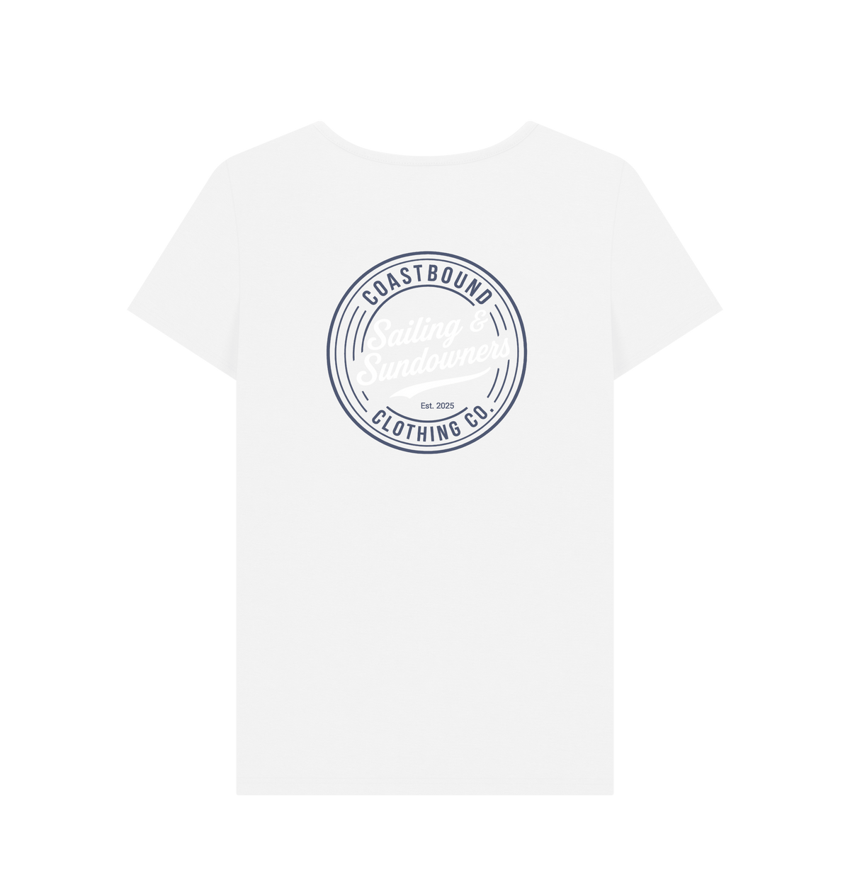 White Printed T-shirt Back