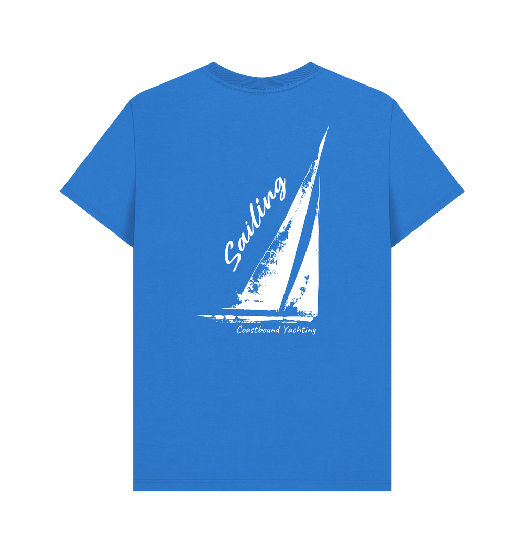 Bright Blue Printed T-shirt Back