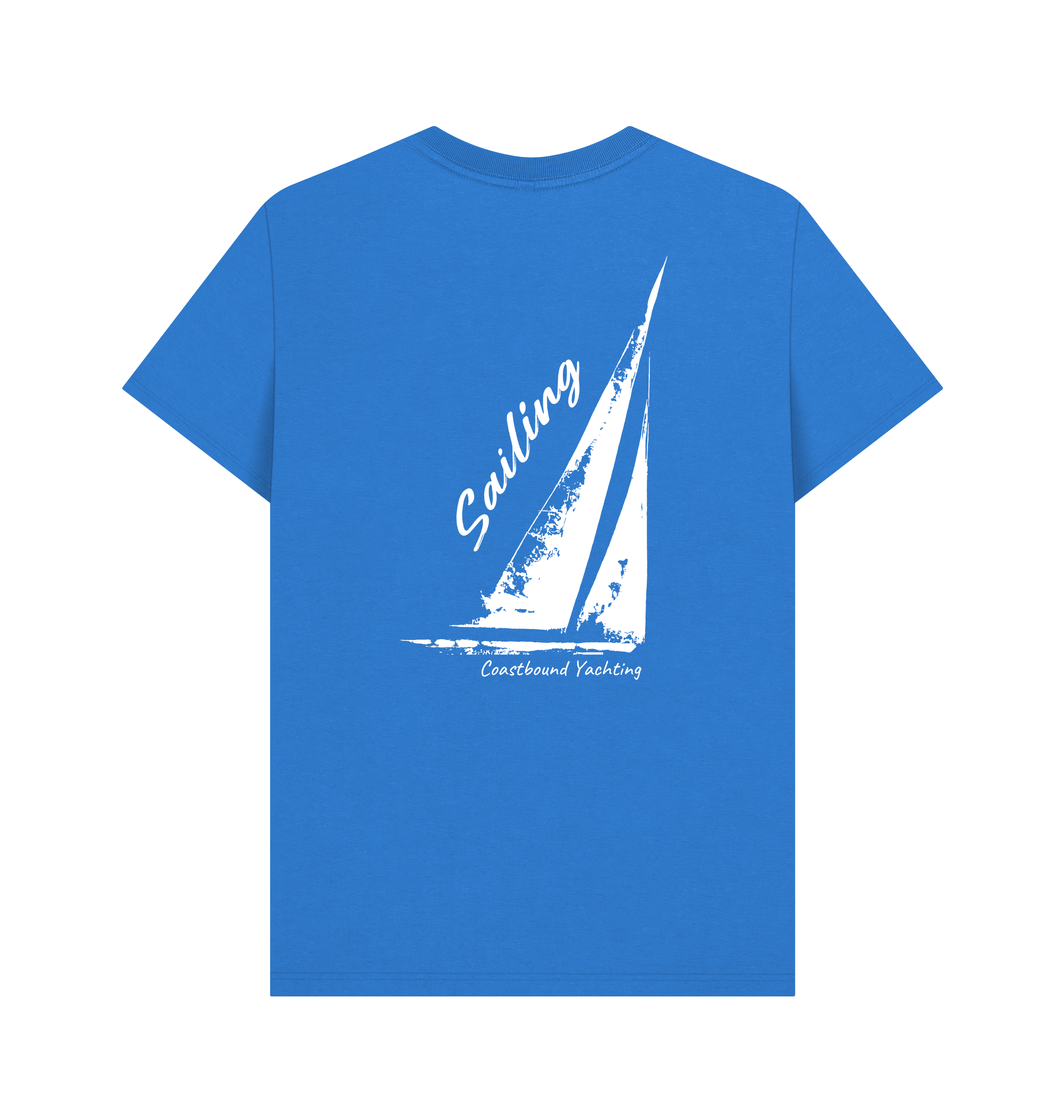 Bright Blue Printed T-shirt Back