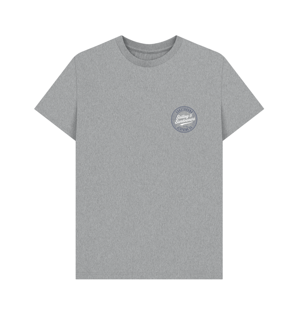 Athletic Grey Printed T-shirt Front